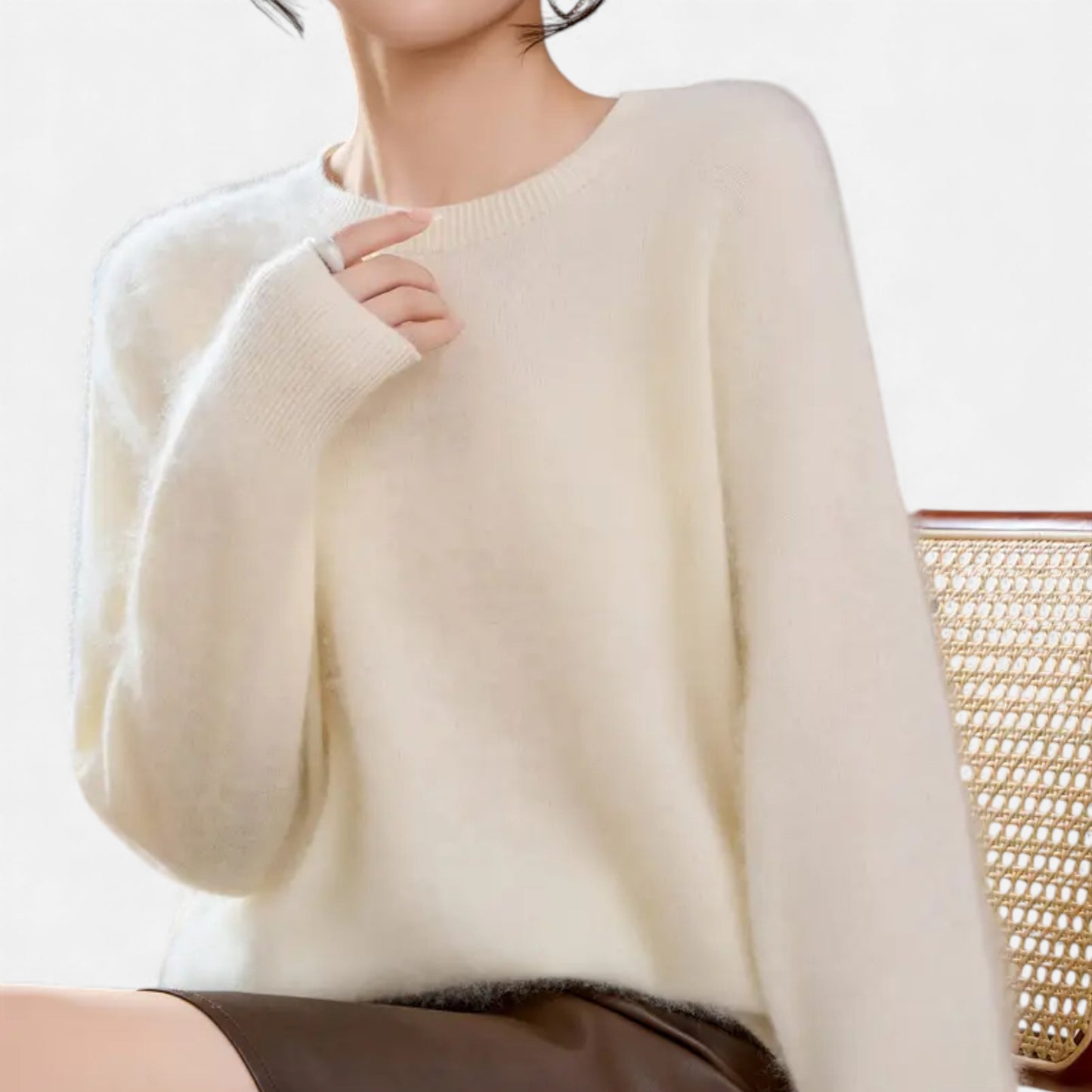 Eston House | Women’s Cashmere‑Touch Autumn Sweater