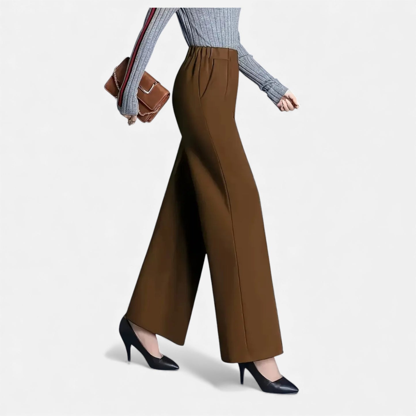 Eston House | Women’s Elegant High-Waist Straight Trousers