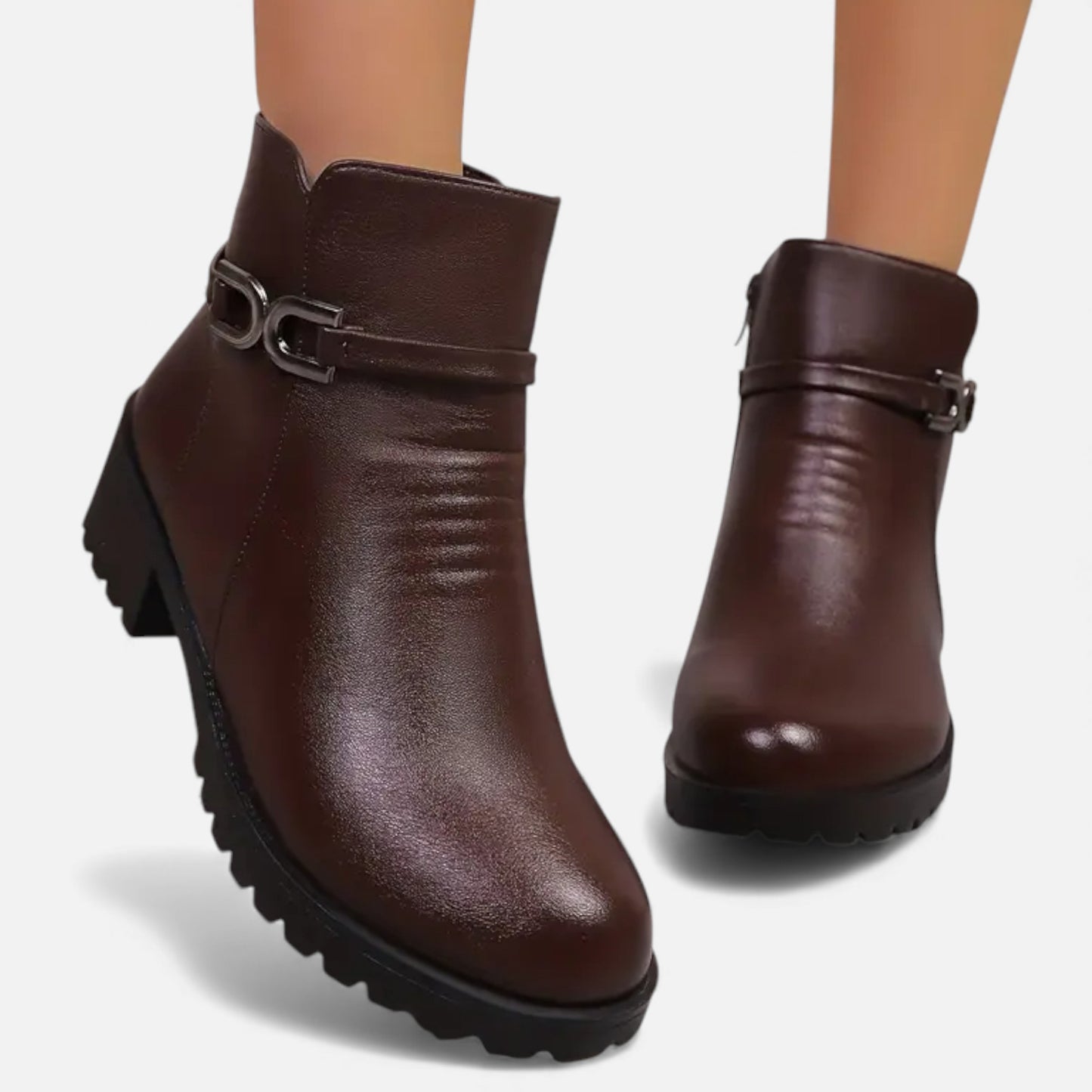 Eston House | Women’s Fleece-Lined Winter Short Boots