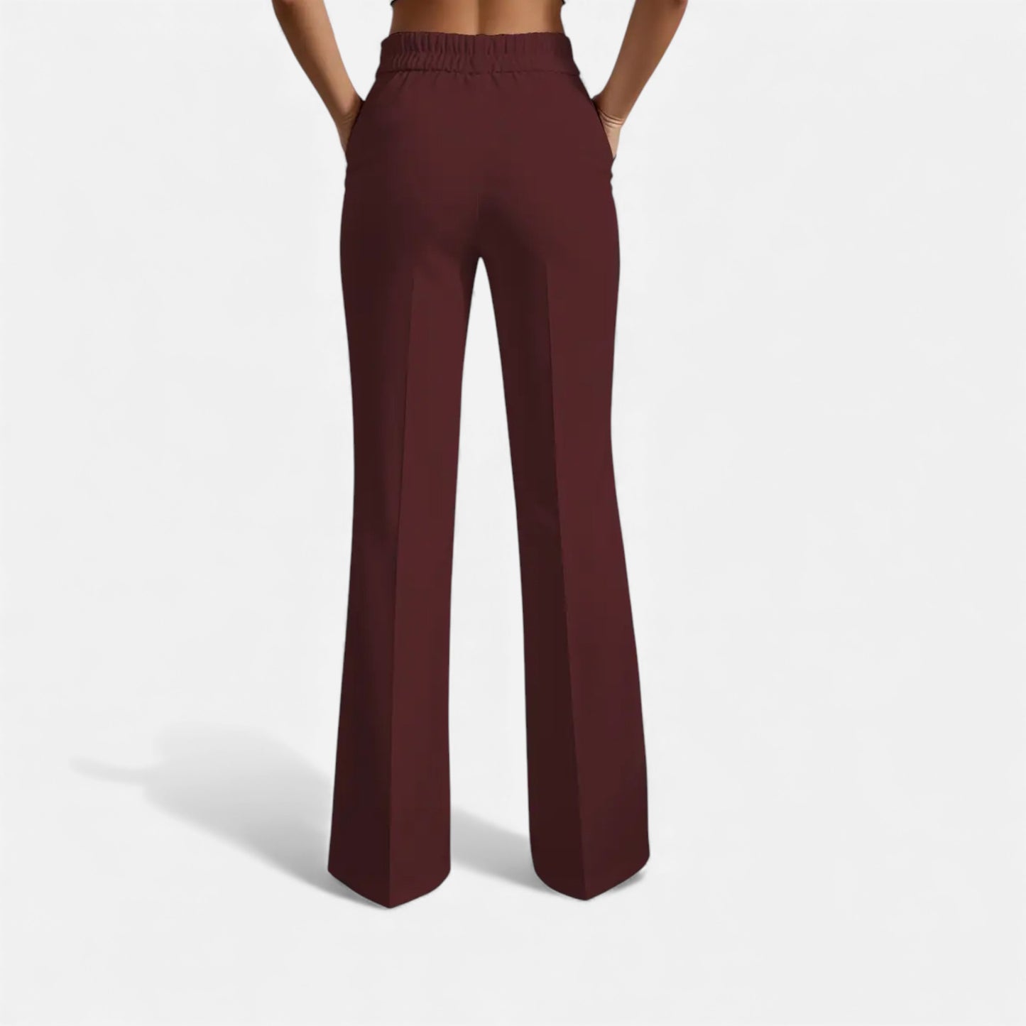 Eston House | Women’s Elegant White Wide‑Leg Trousers