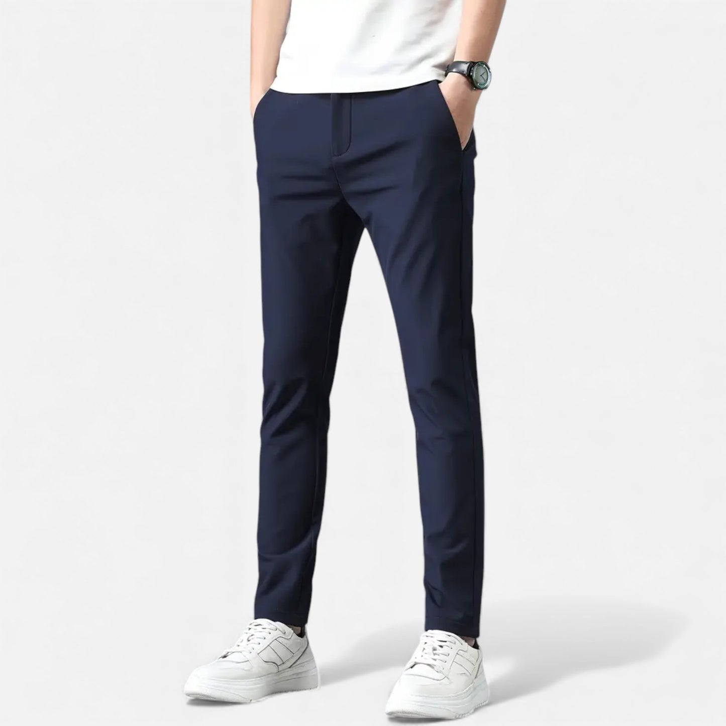 Eston House | Men’s Slim-Fit Stretch Trousers
