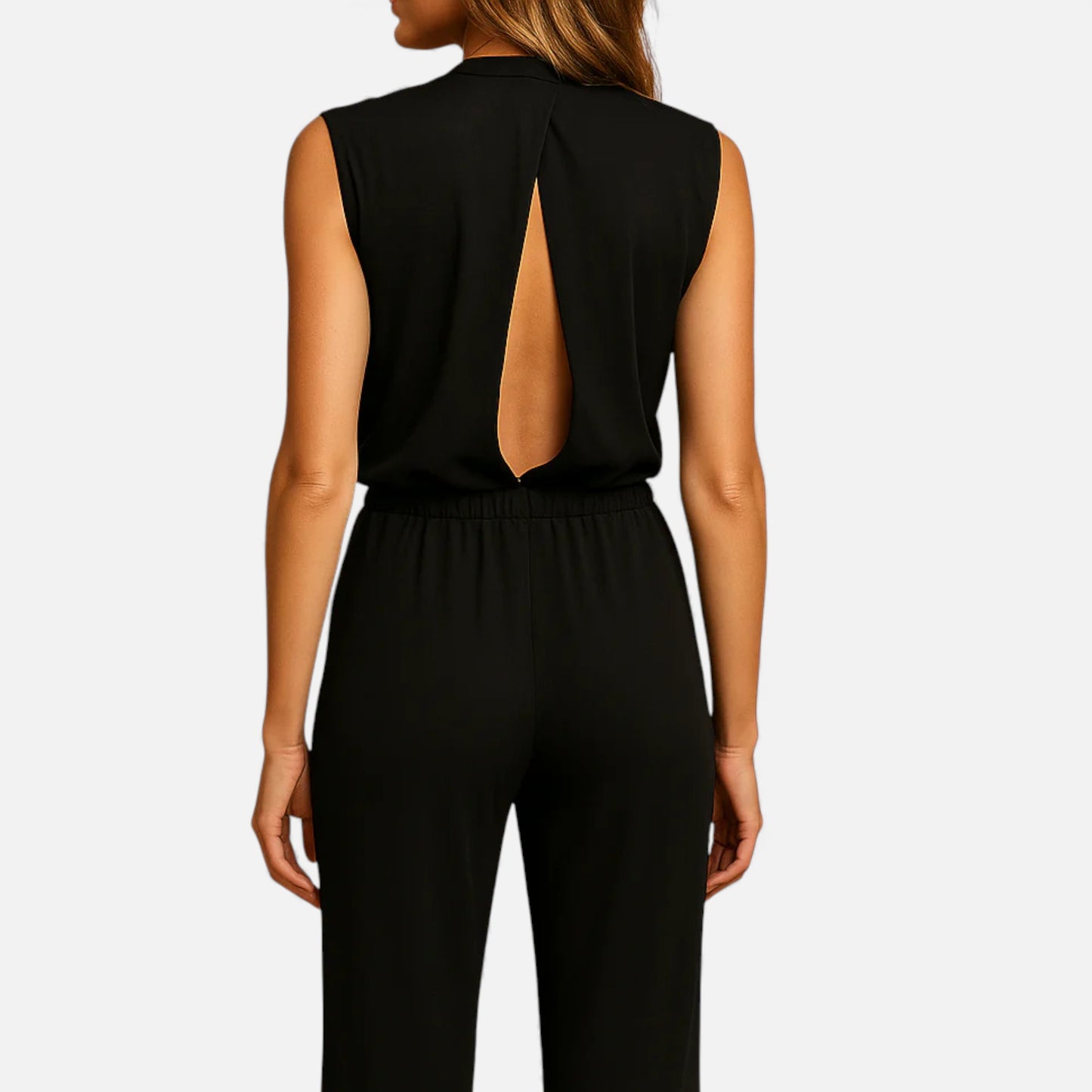 Eston House | Women’s Heritage Halter Wide‑Leg Jumpsuit