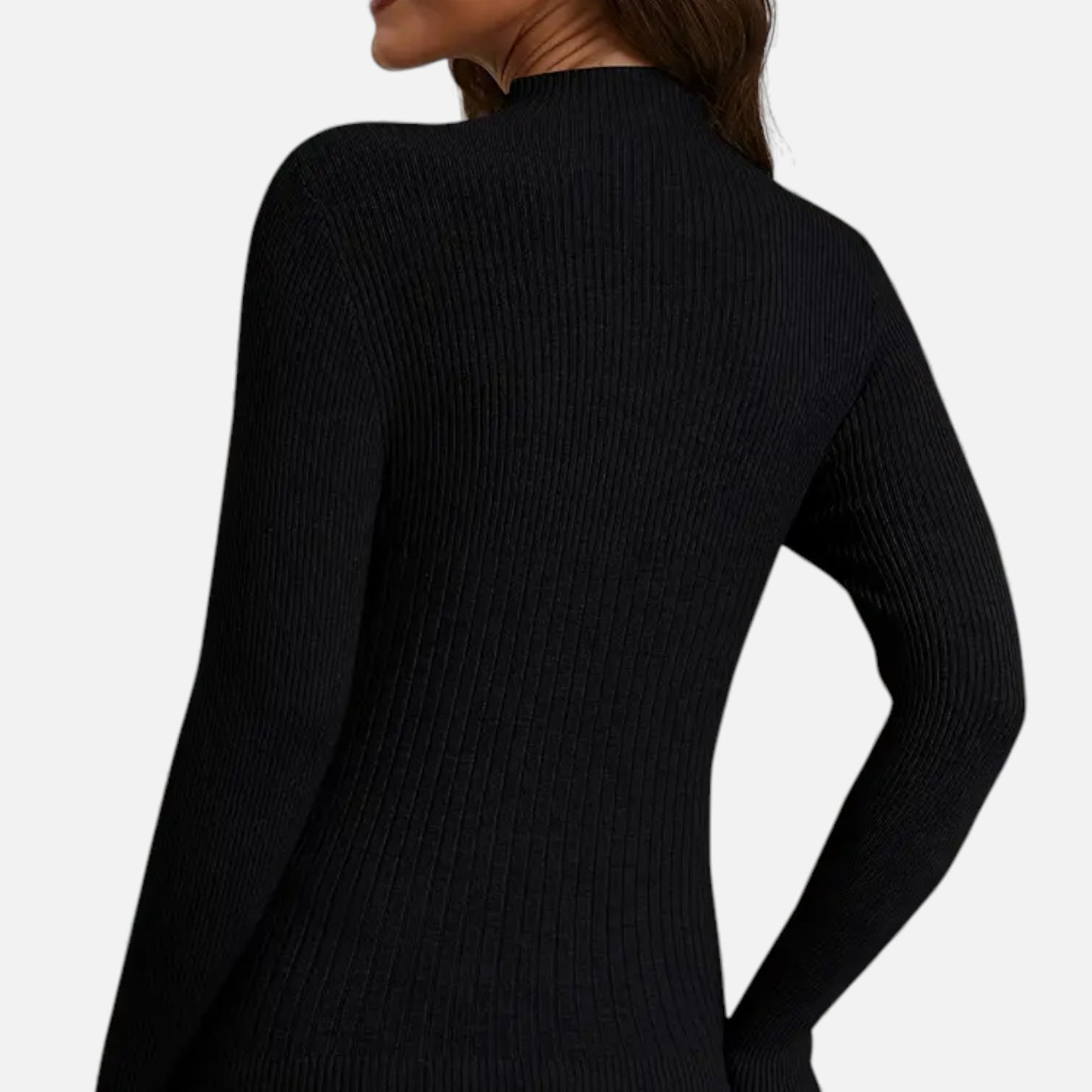 Eston House | Women’s Heritage Mock‑Neck Knit Sweater