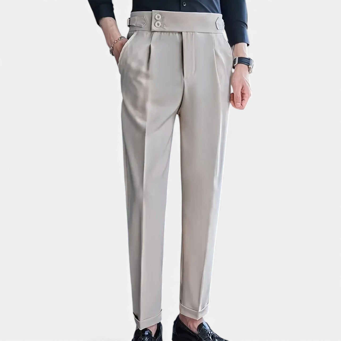 Eston House | Men’s High-Waist Heritage Dress Trousers
