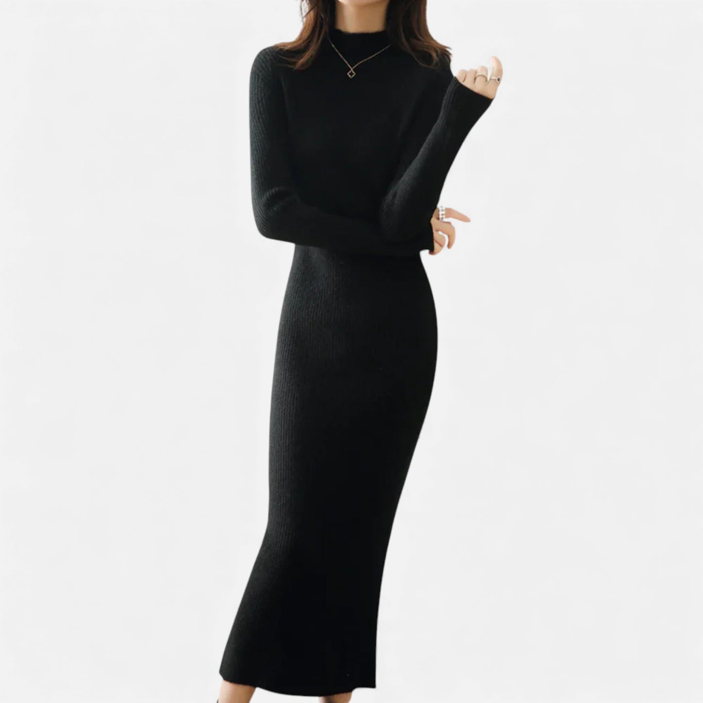 Eston House | Women’s Wool Knit Slim Dress