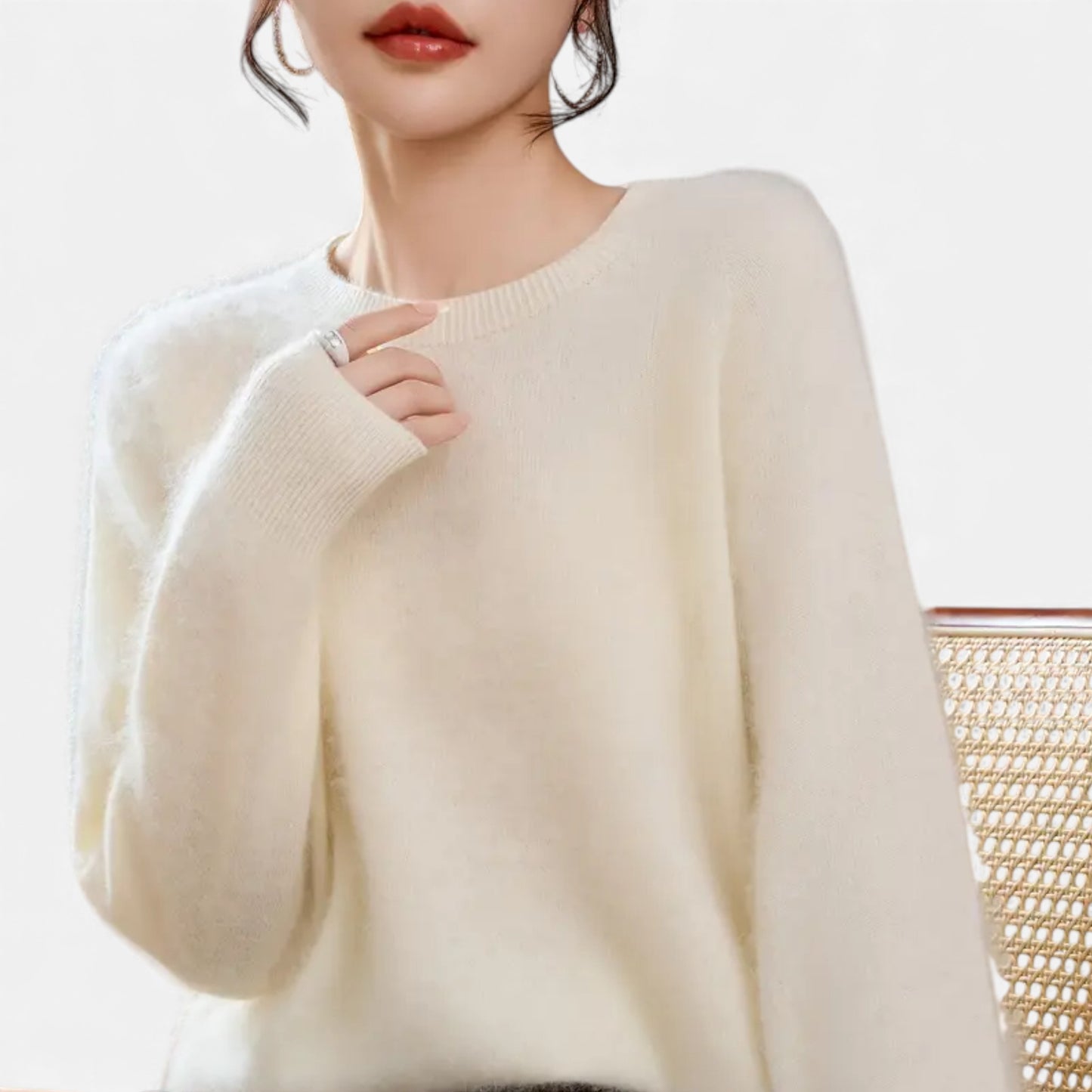 Eston House | Women’s Cashmere‑Touch Autumn Sweater