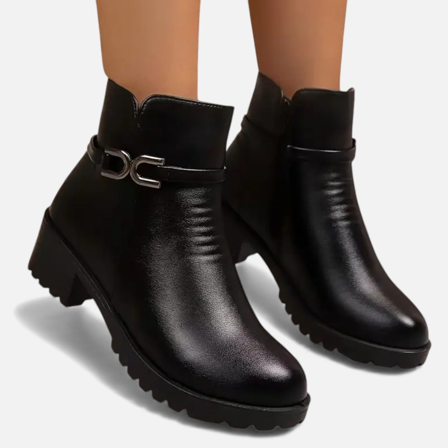 Eston House | Women’s Fleece-Lined Winter Short Boots