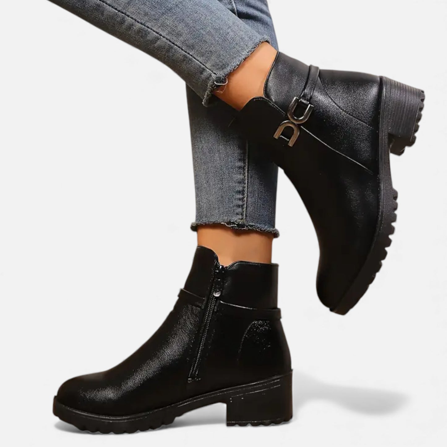 Eston House | Women’s Fleece-Lined Winter Short Boots