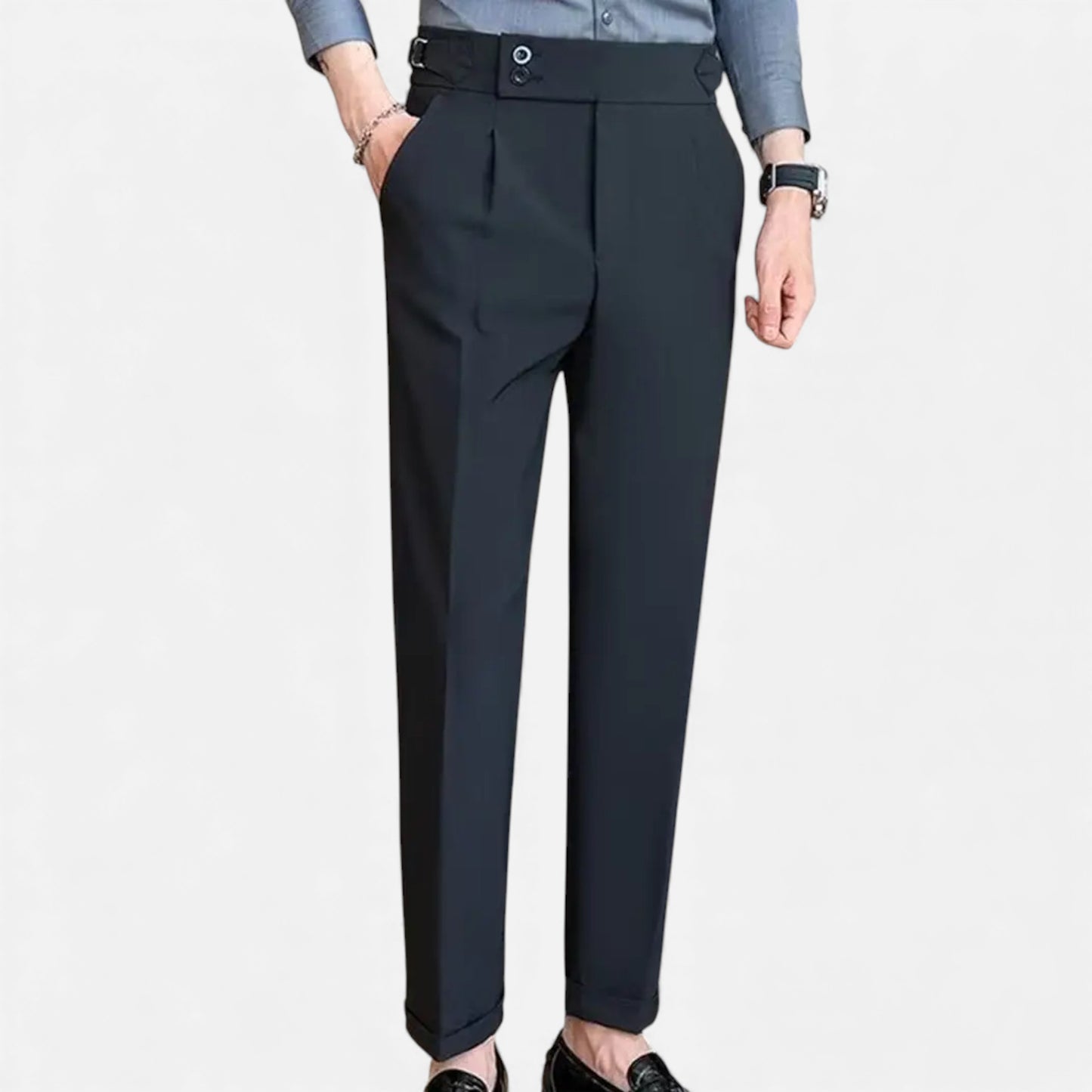 Eston House | Men’s High-Waist Heritage Dress Trousers