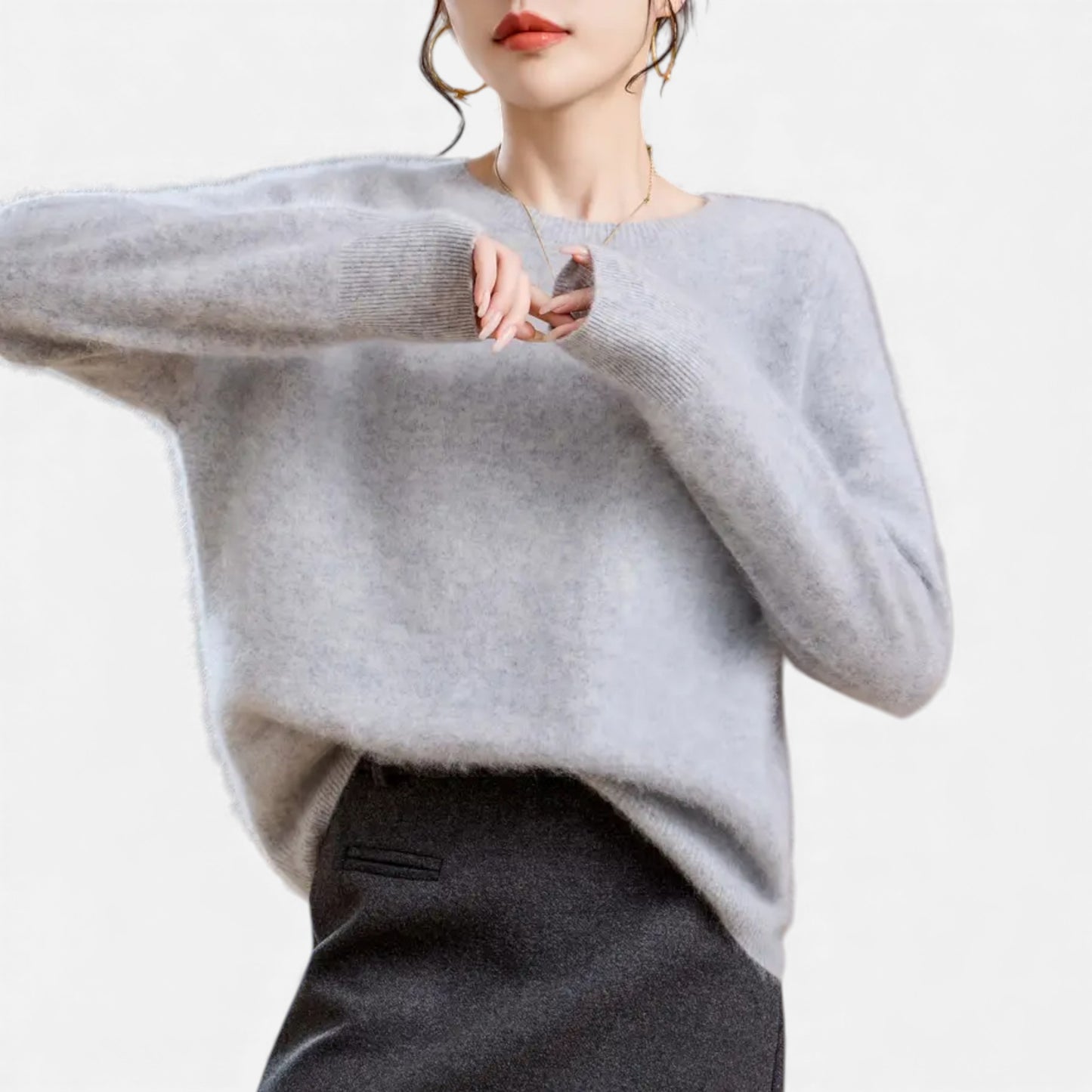 Eston House | Women’s Cashmere‑Touch Autumn Sweater