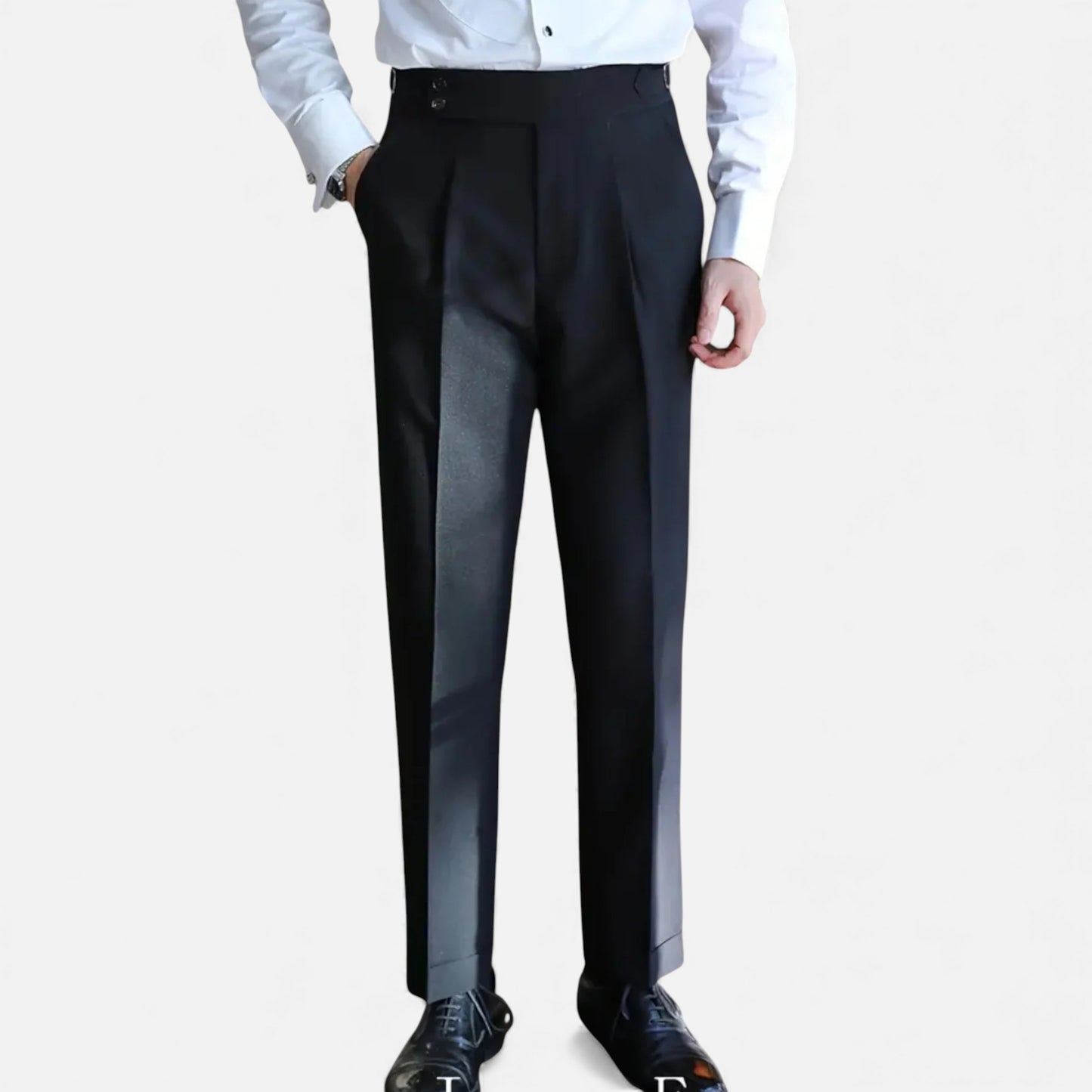 Eston House | Men’s Heritage High‑Waist Formal Trousers