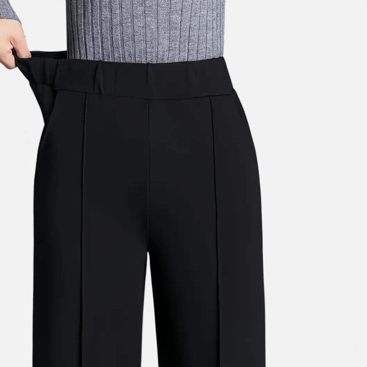 Eston House | Women’s Elegant High-Waist Straight Trousers