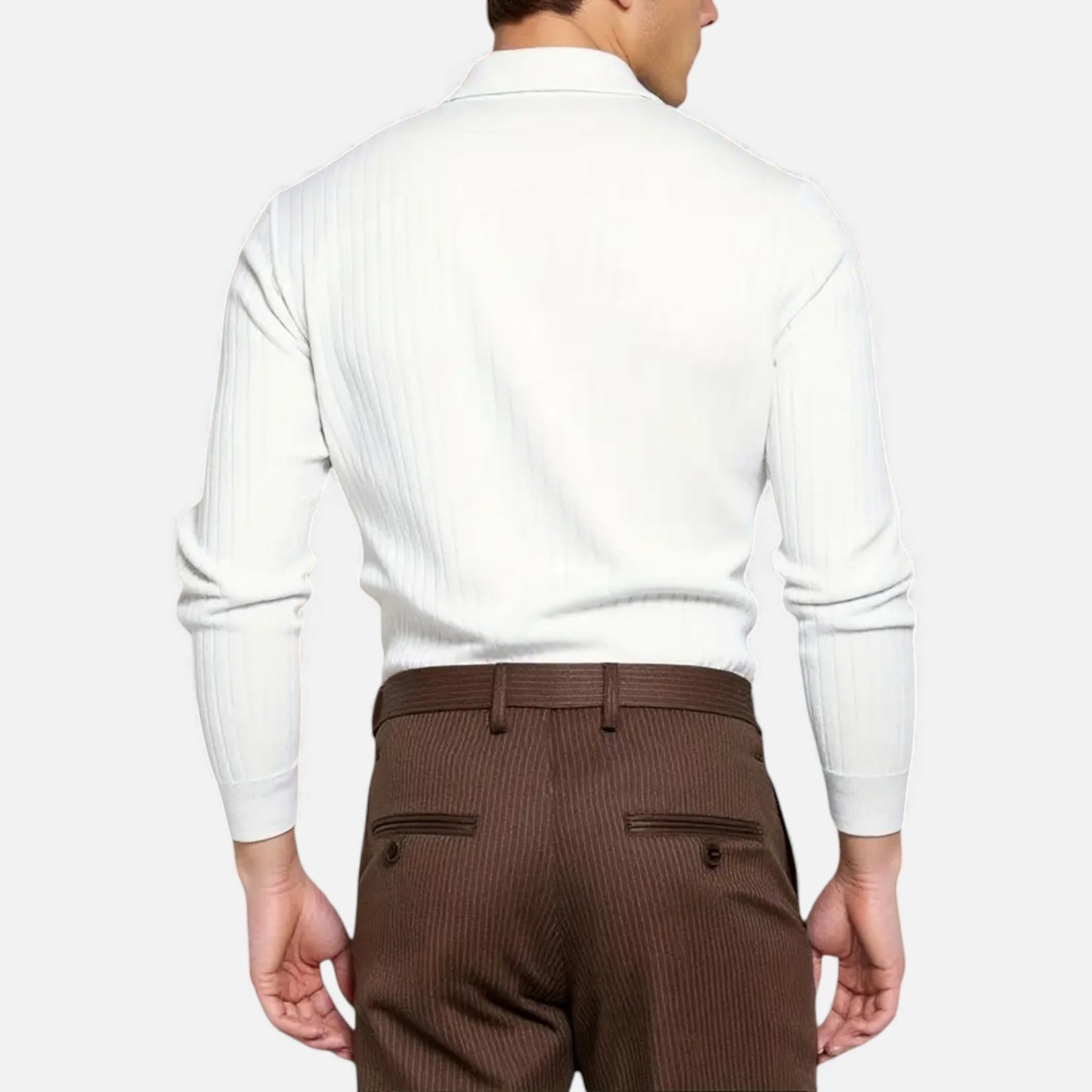 Eston House | Men’s Classic Stripe Polo Shirt