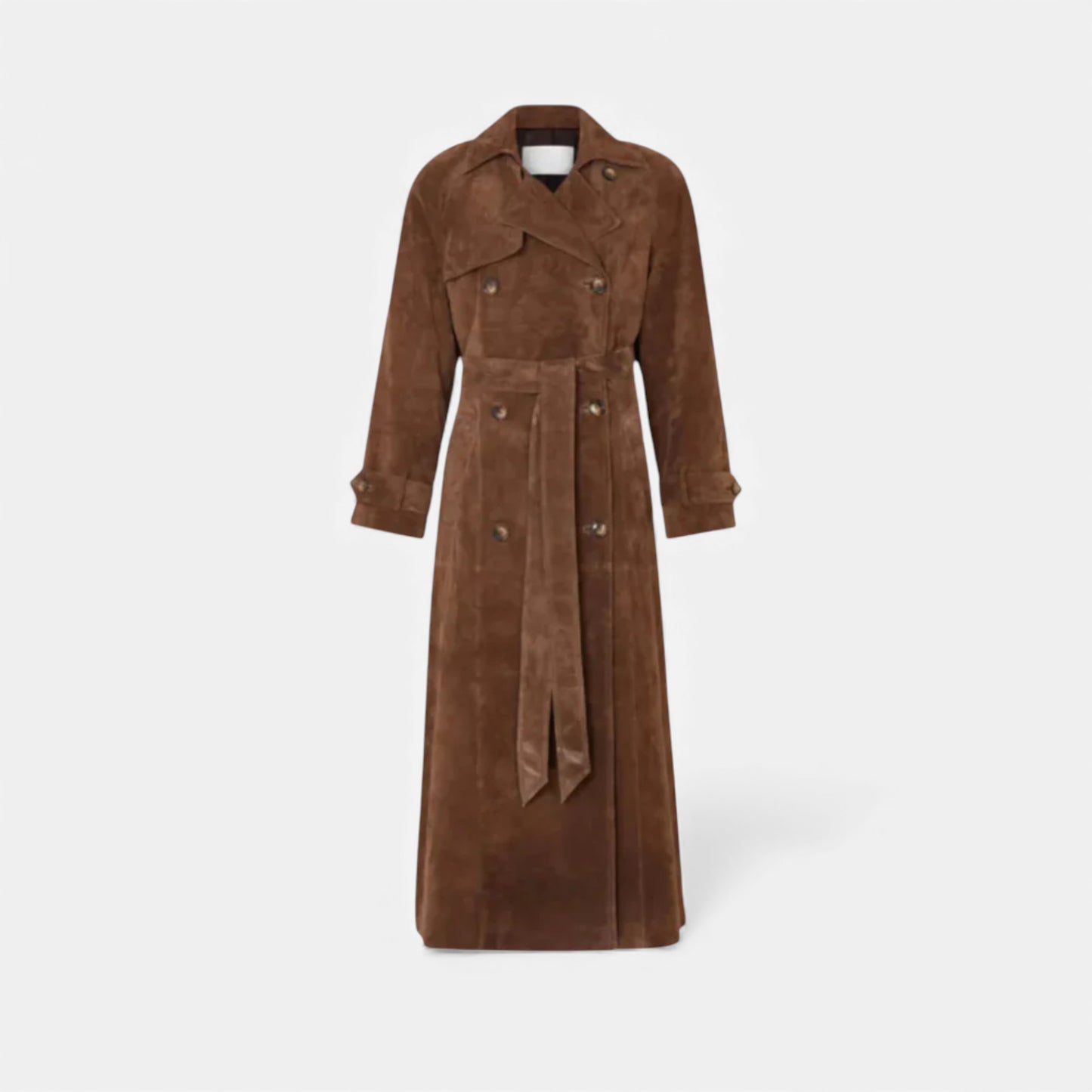 Eston House | Women’s Suede Heritage Belted Coat