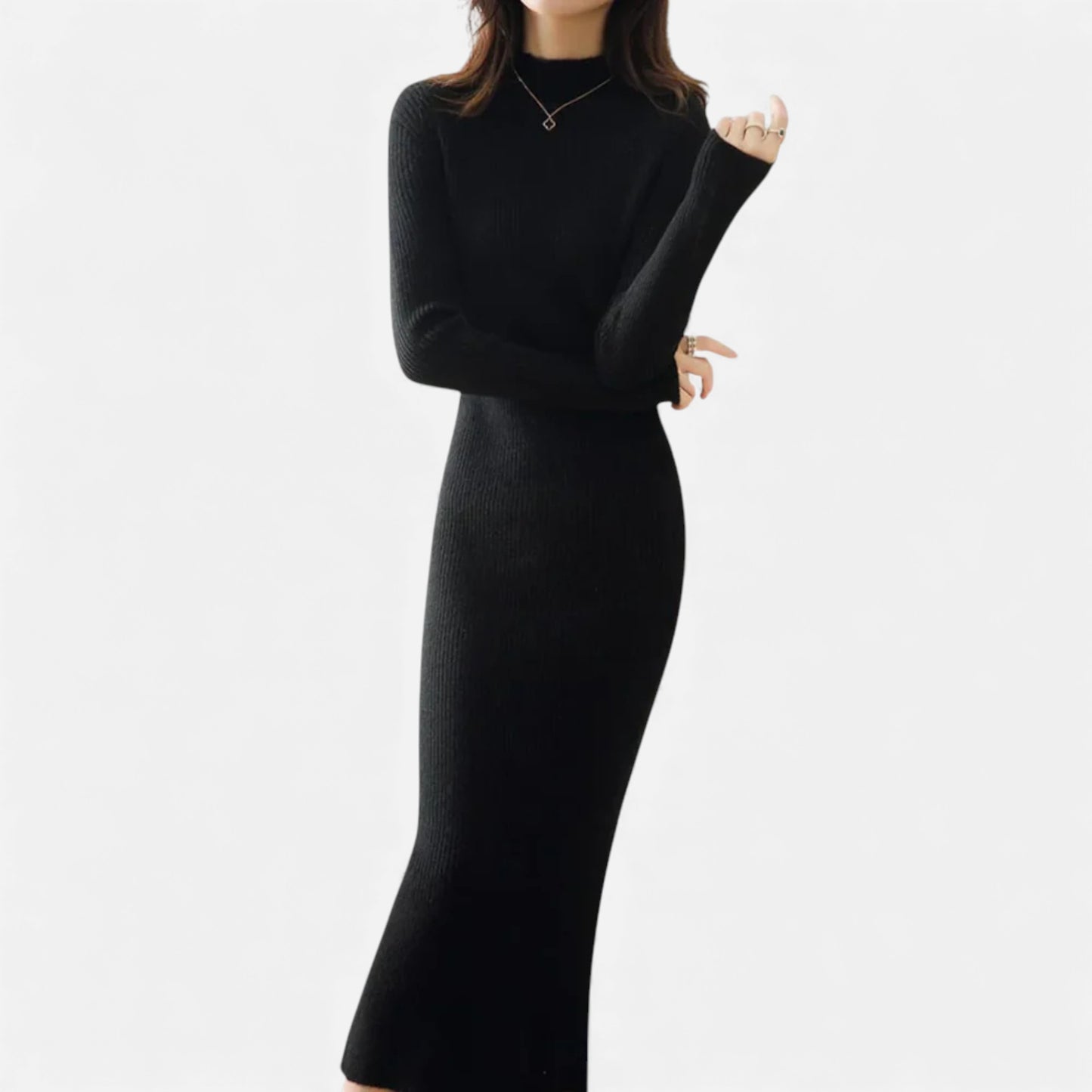 Eston House | Women’s Wool Knit Slim Dress