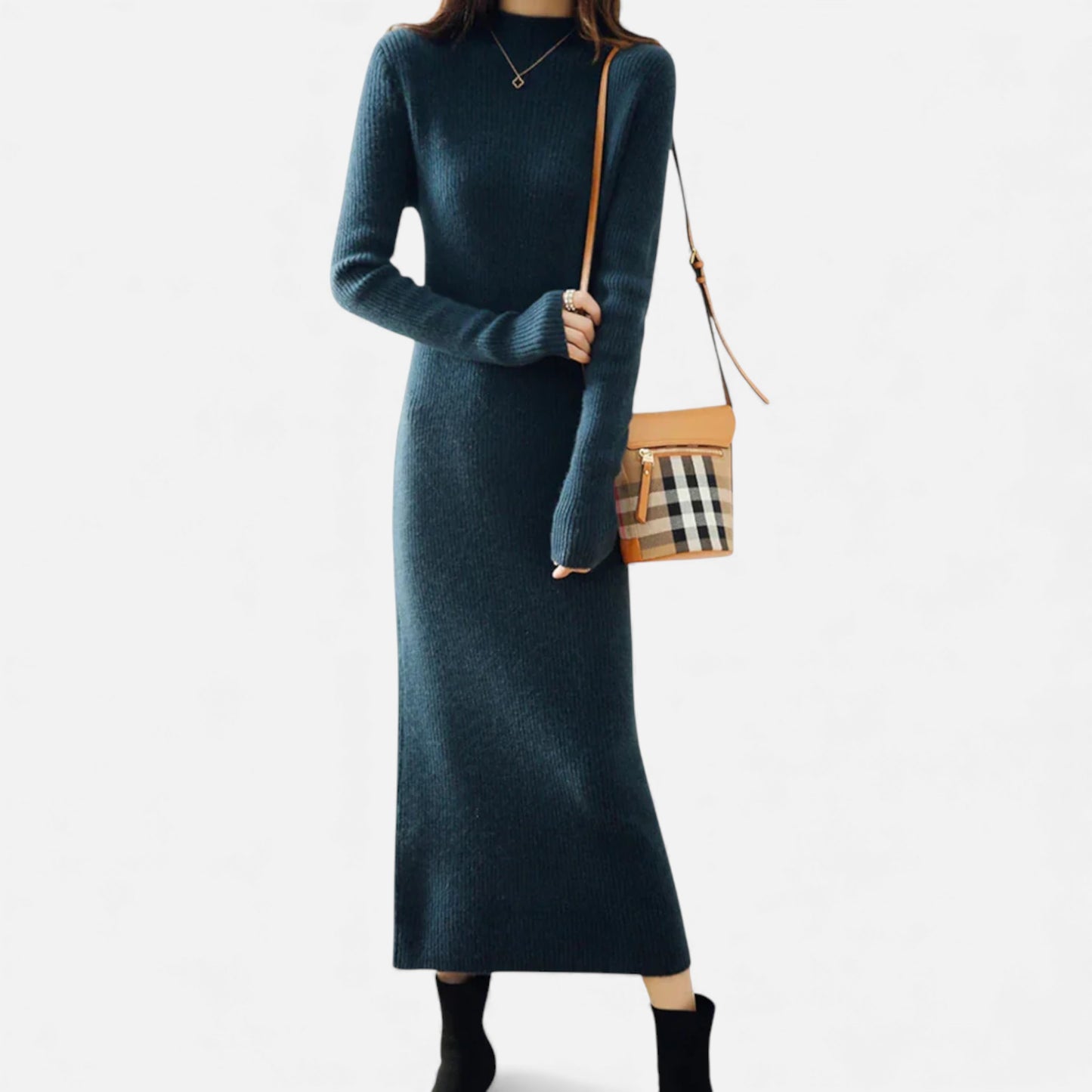 Eston House | Women’s Wool Knit Slim Dress