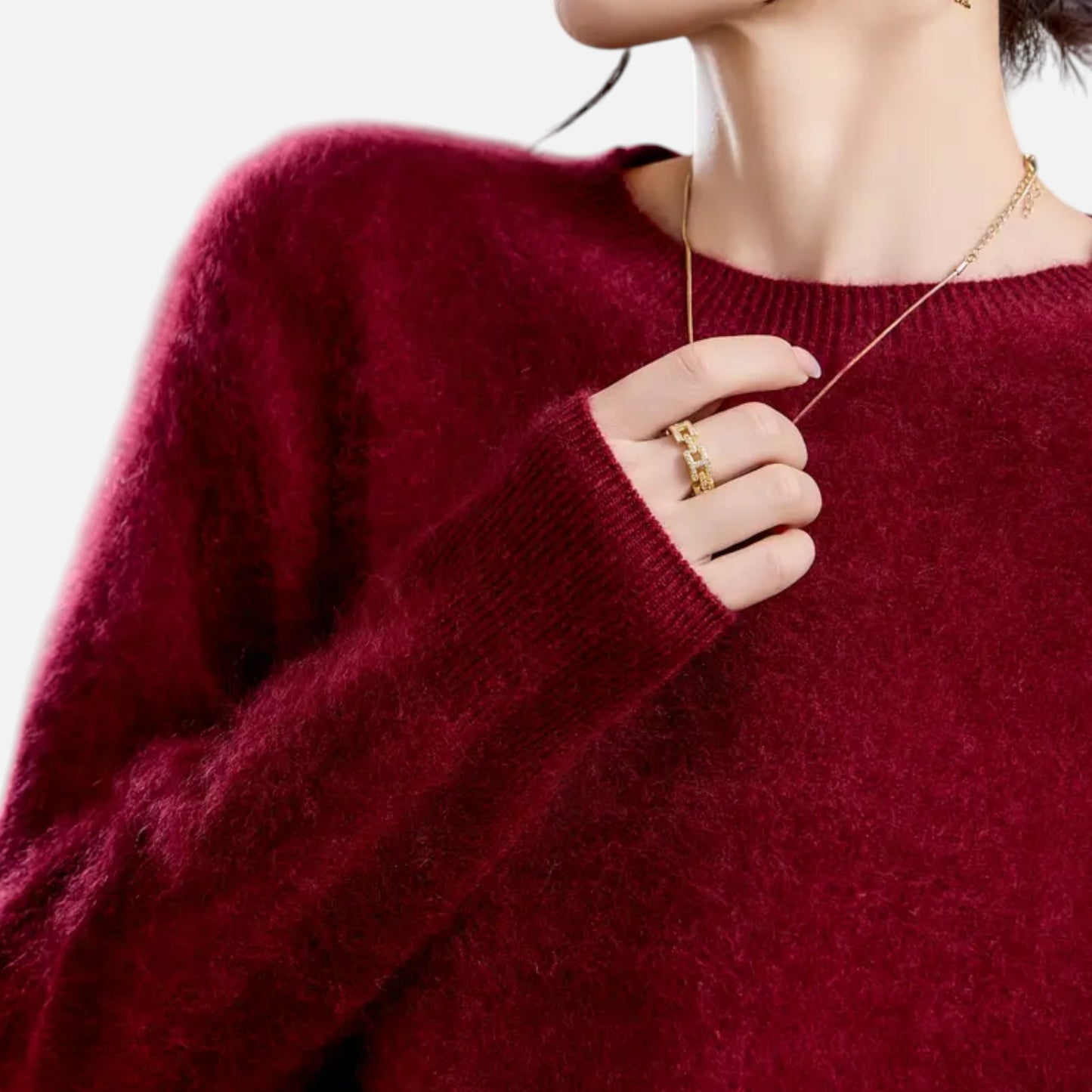 Eston House | Women’s Cashmere‑Touch Autumn Sweater