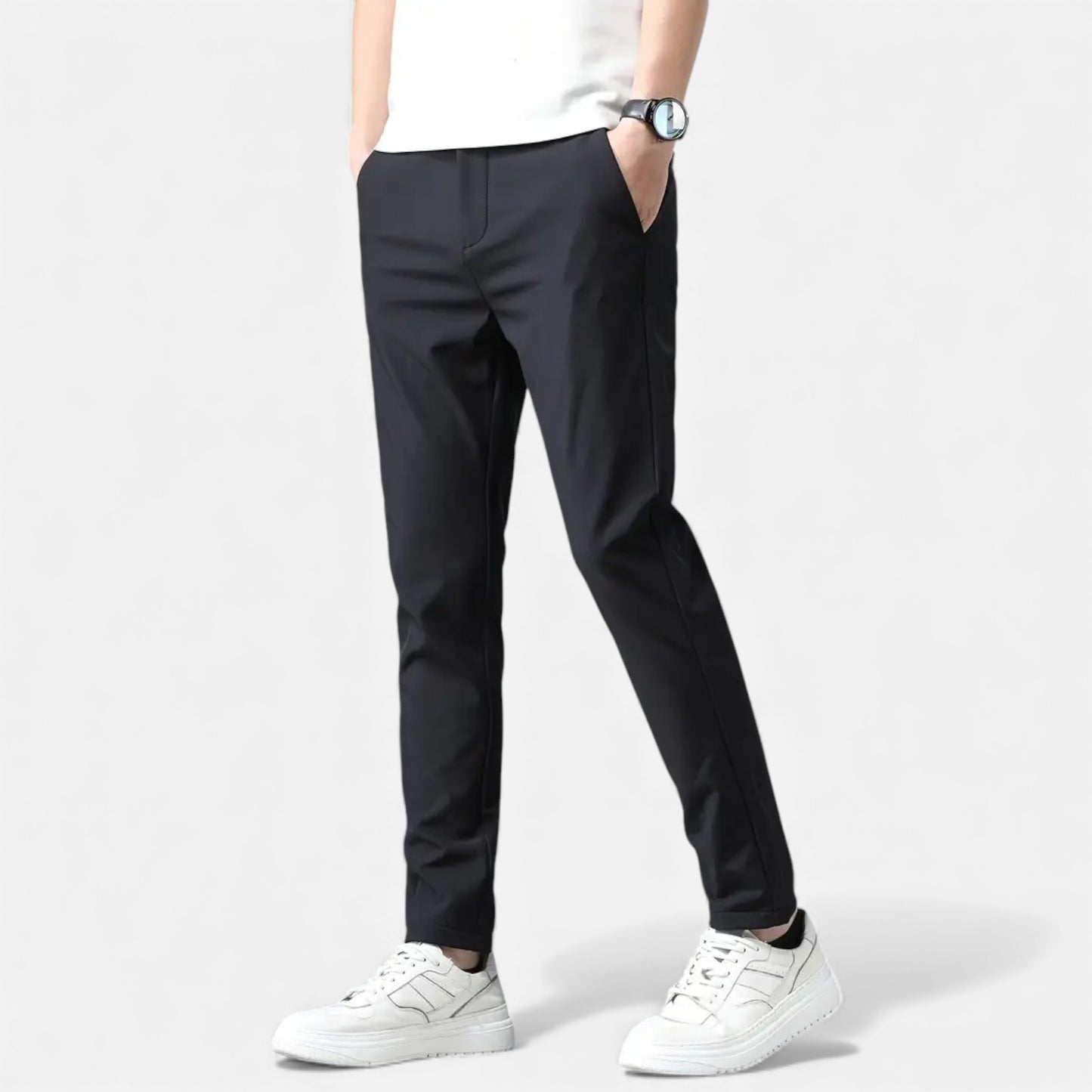 Eston House | Men’s Slim-Fit Stretch Trousers