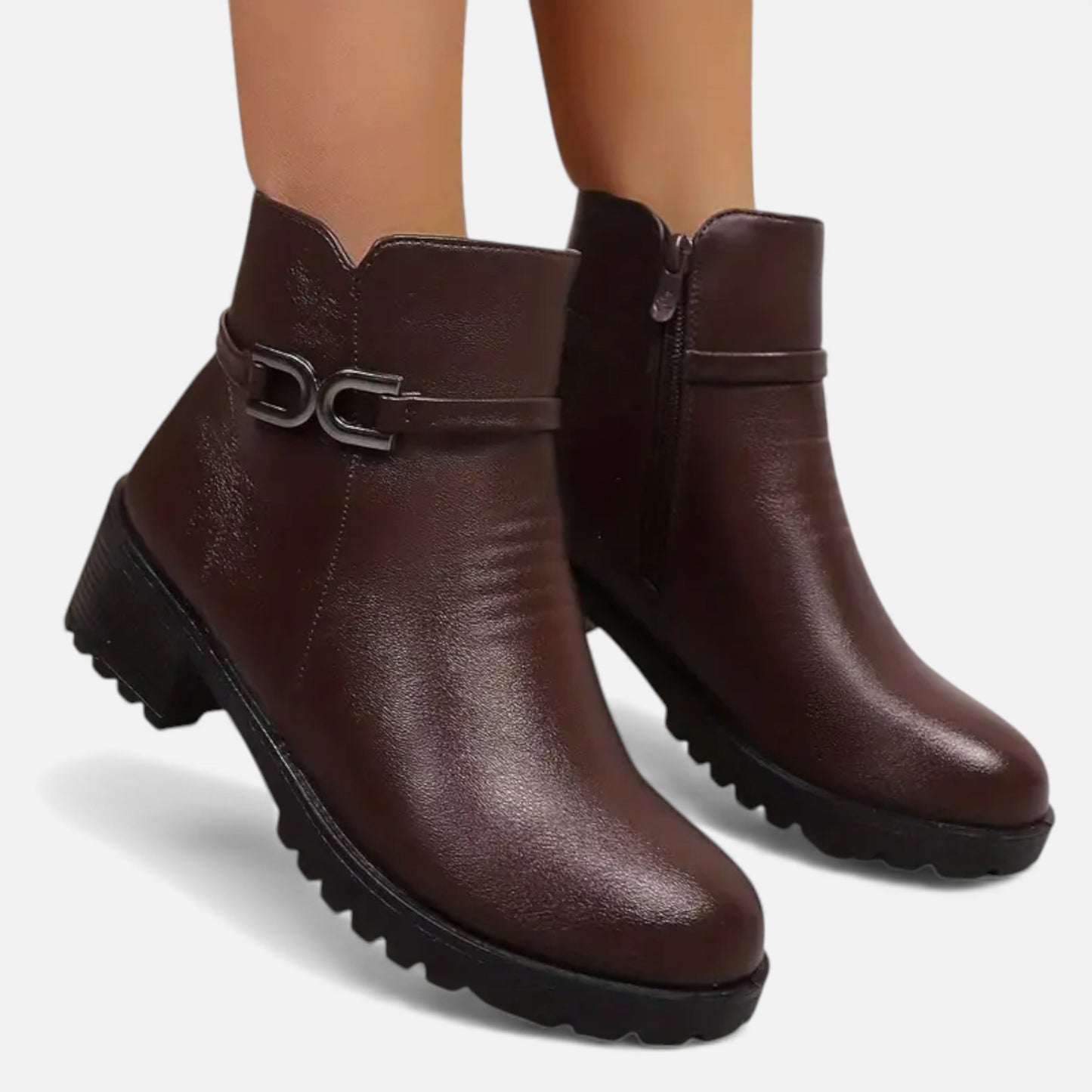 Eston House | Women’s Fleece-Lined Winter Short Boots