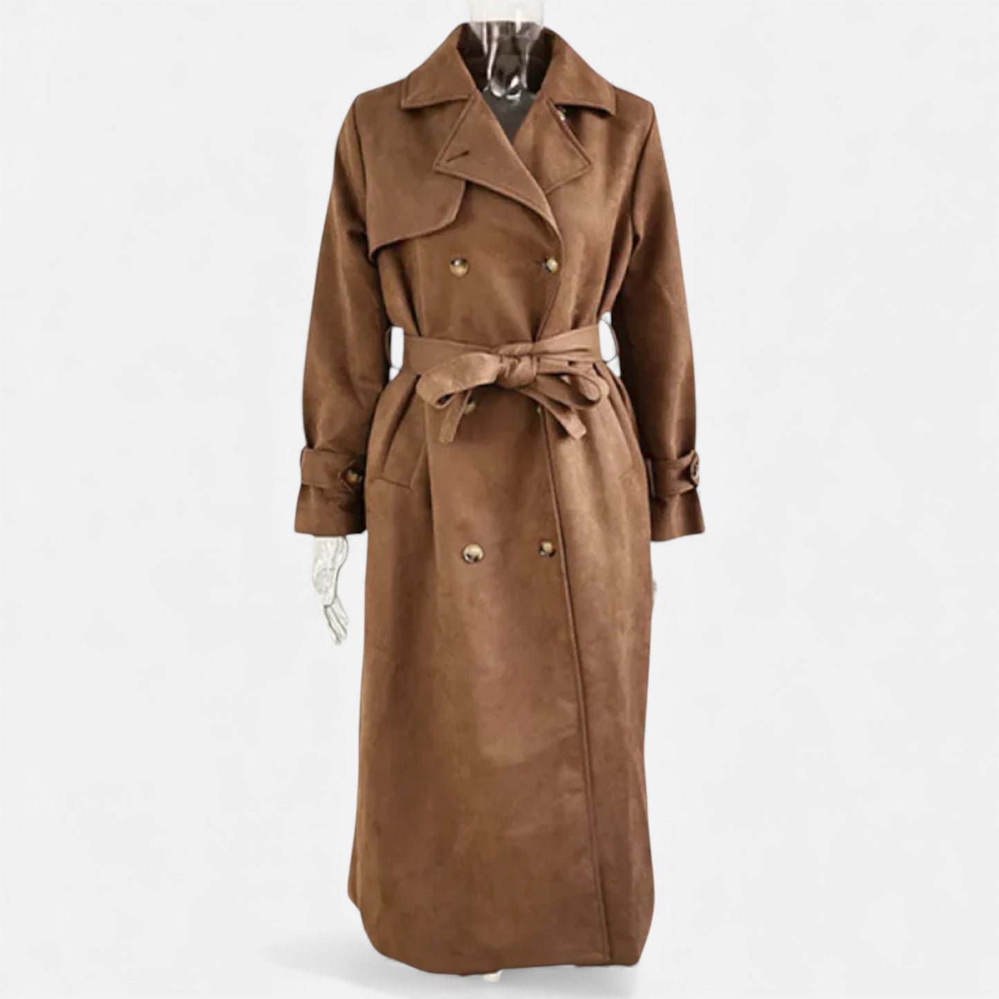 Eston House | Women’s Suede Heritage Belted Coat