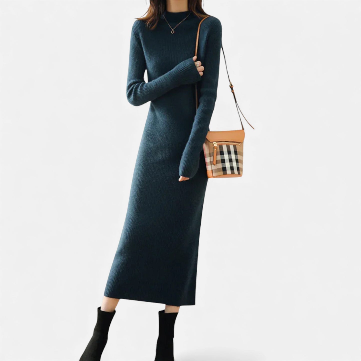 Eston House | Women’s Wool Knit Slim Dress