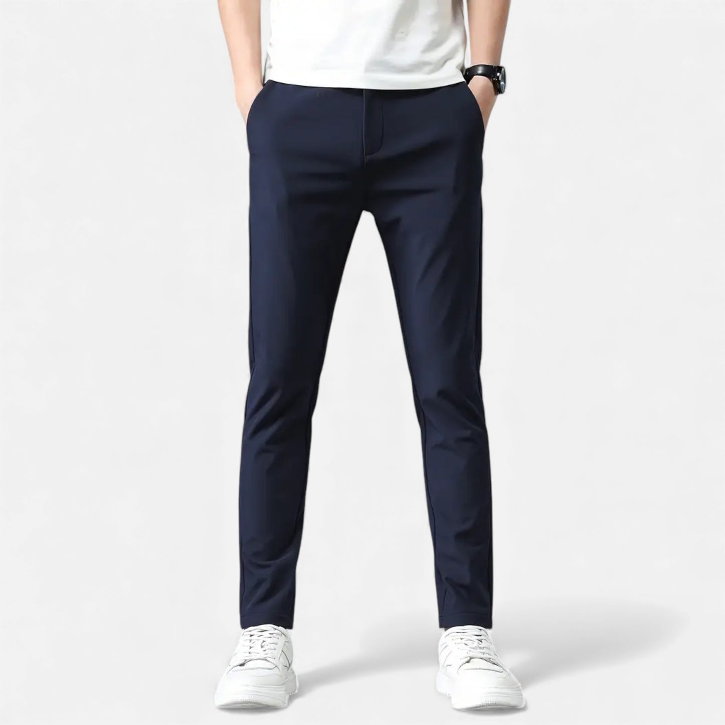 Eston House | Men’s Slim-Fit Stretch Trousers
