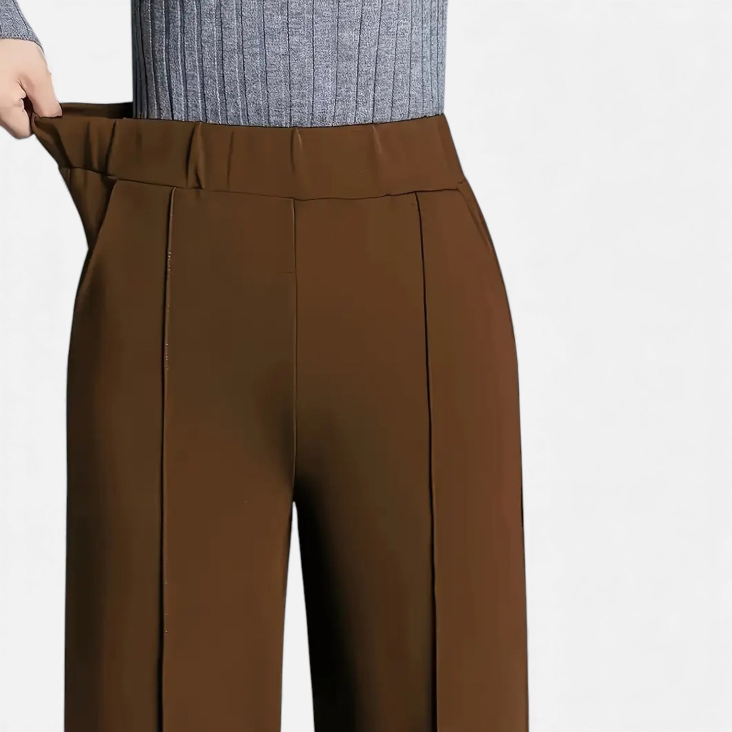 Eston House | Women’s Elegant High-Waist Straight Trousers