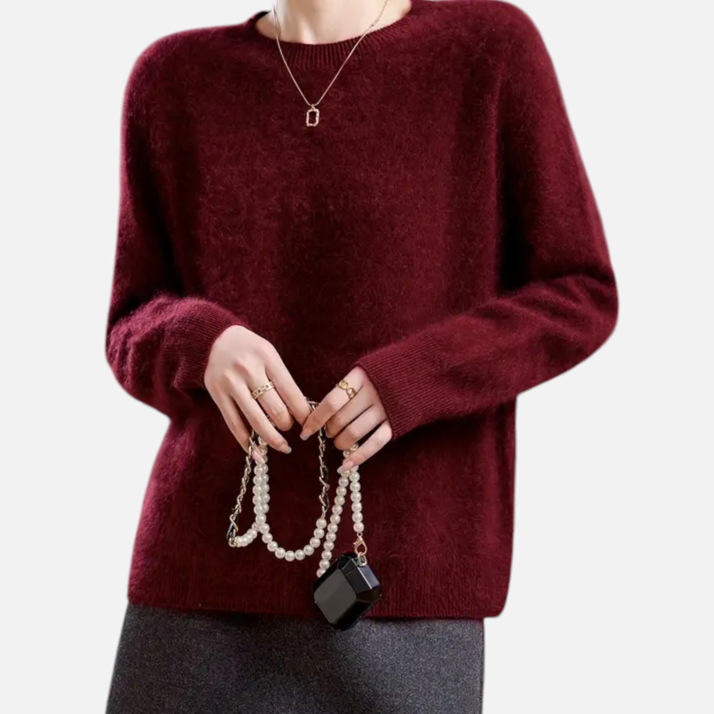 Eston House | Women’s Cashmere‑Touch Autumn Sweater