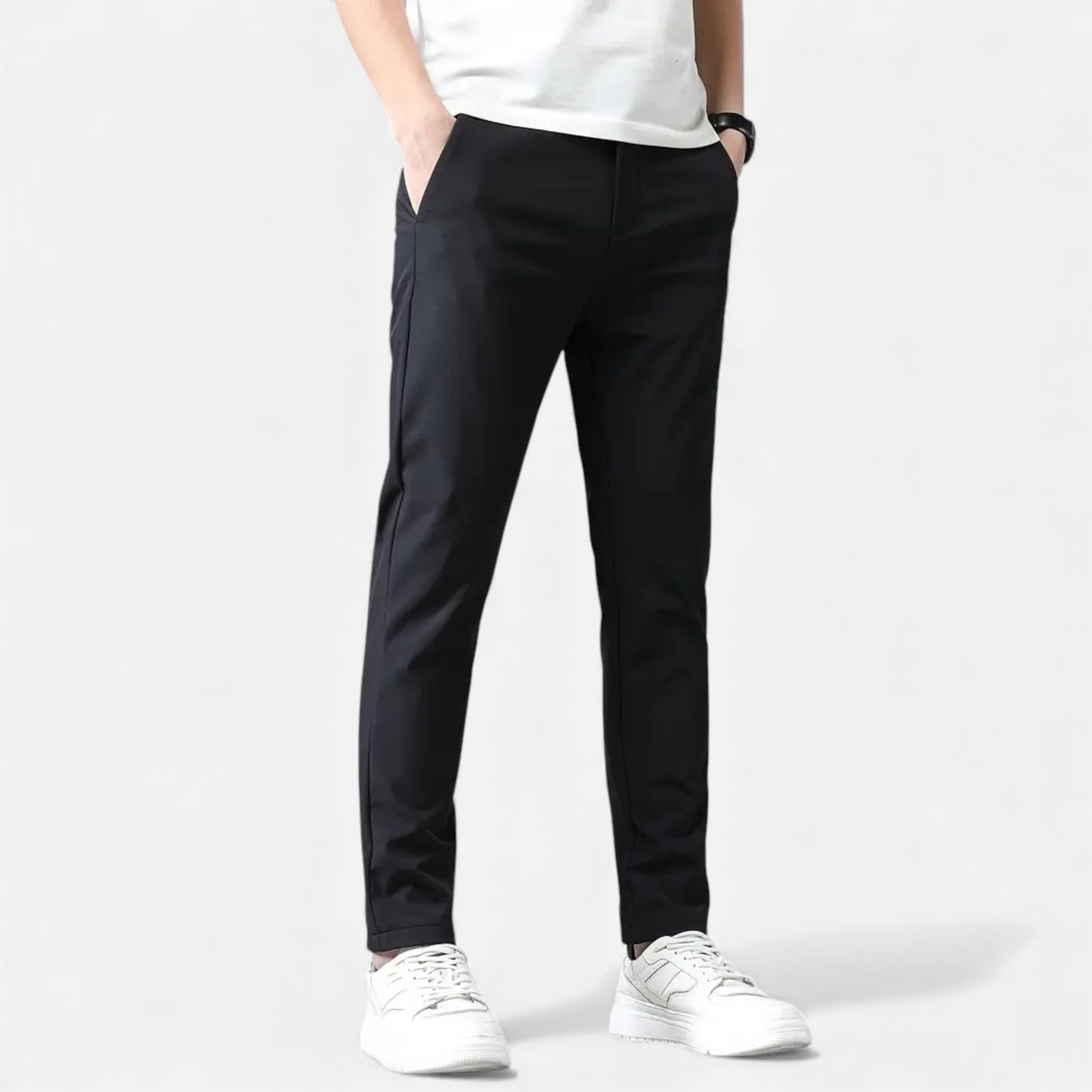Eston House | Men’s Slim-Fit Stretch Trousers