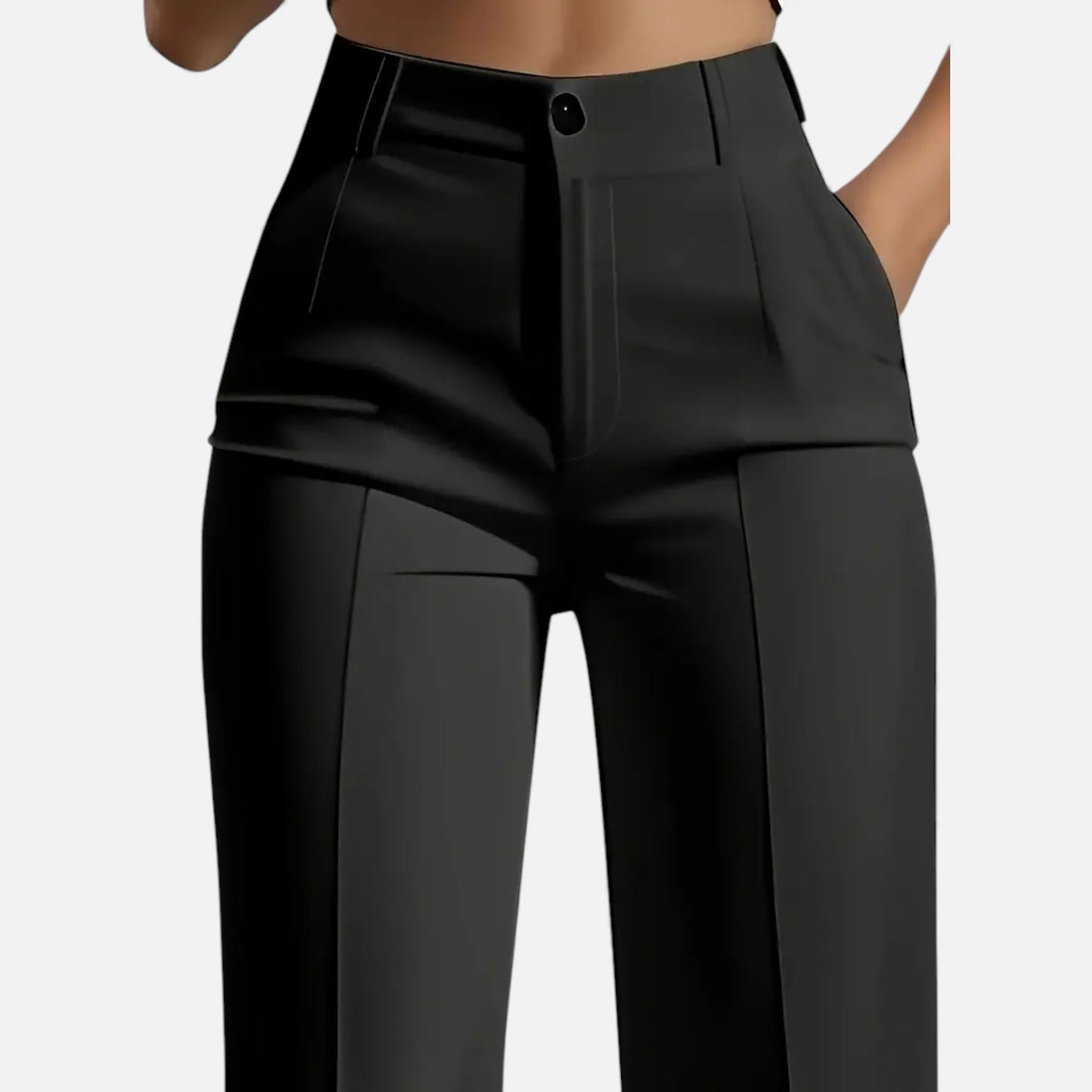 Eston House | Women’s Elegant White Wide‑Leg Trousers