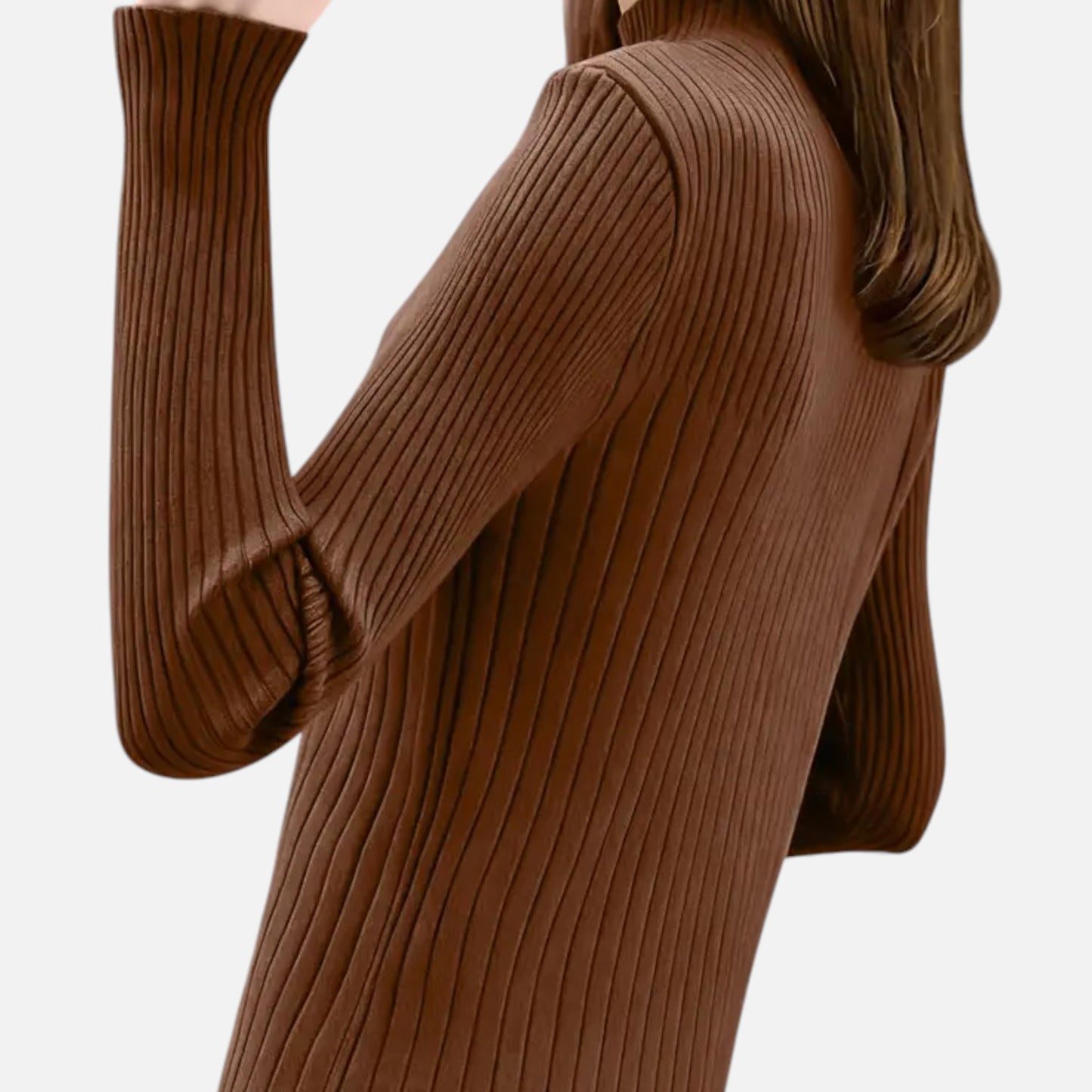 Eston House | Women’s Heritage Mock‑Neck Knit Sweater