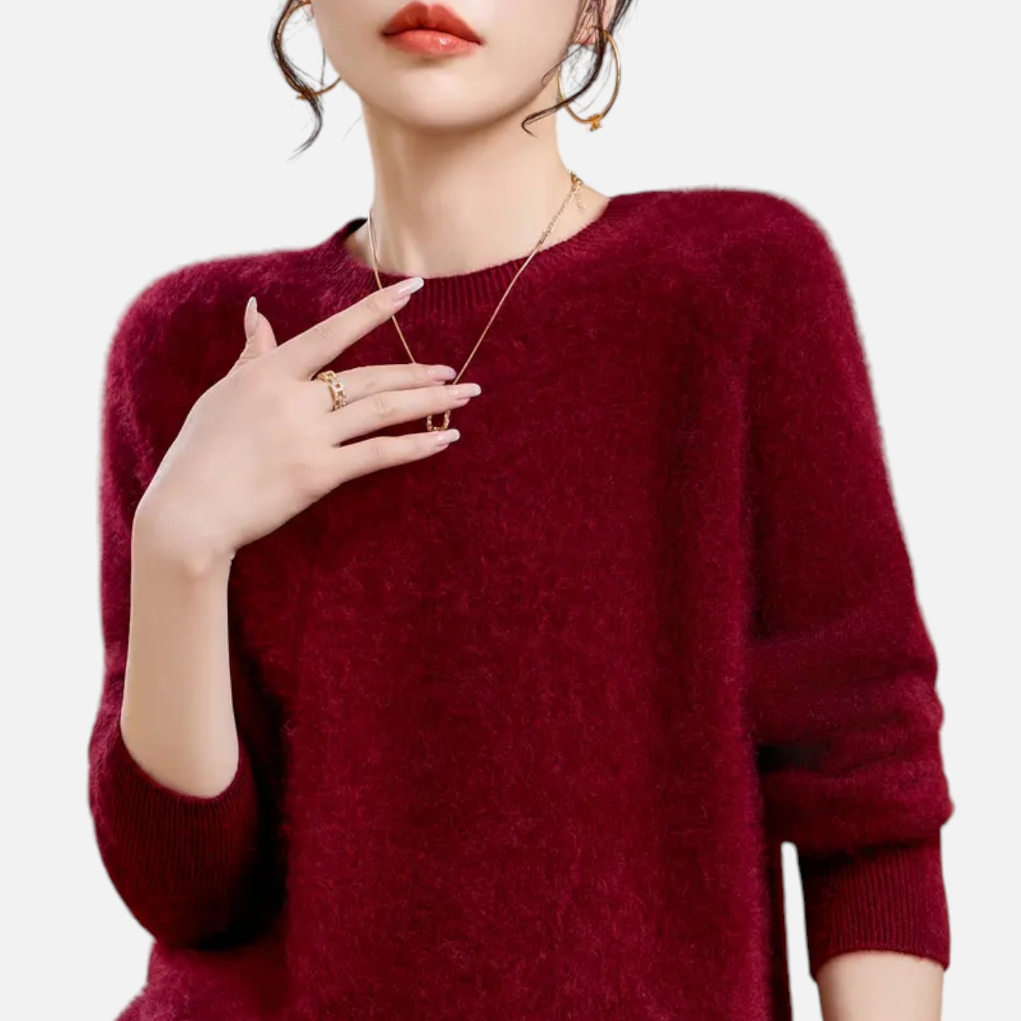 Eston House | Women’s Cashmere‑Touch Autumn Sweater
