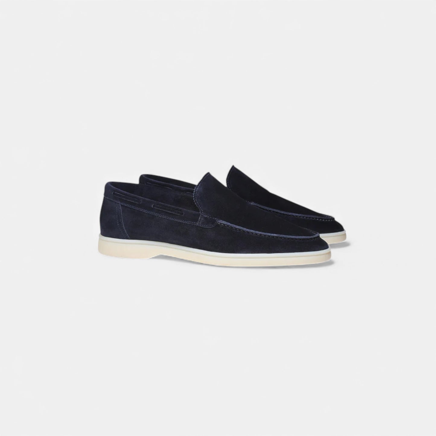 Eston House | Men’s Heritage Navy Suede Loafers