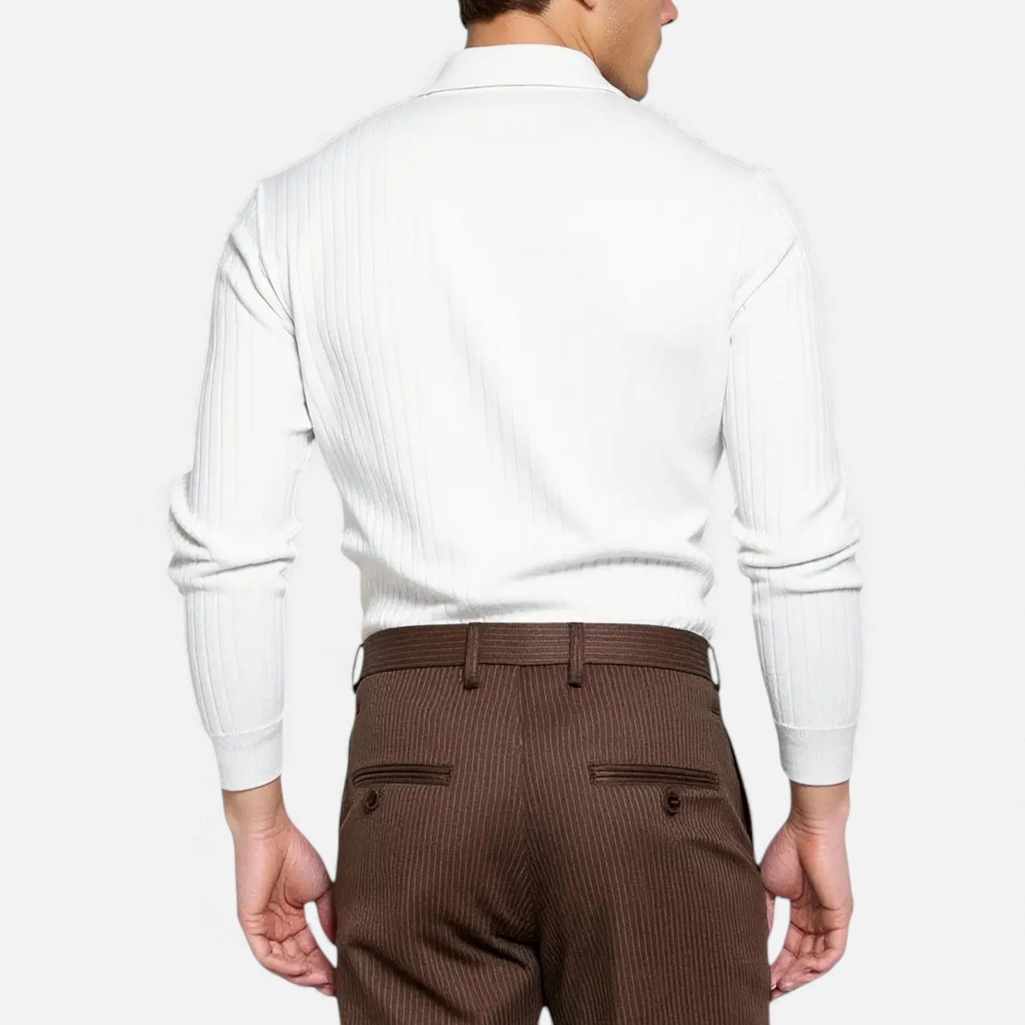 Eston House | Men’s Classic Stripe Polo Shirt