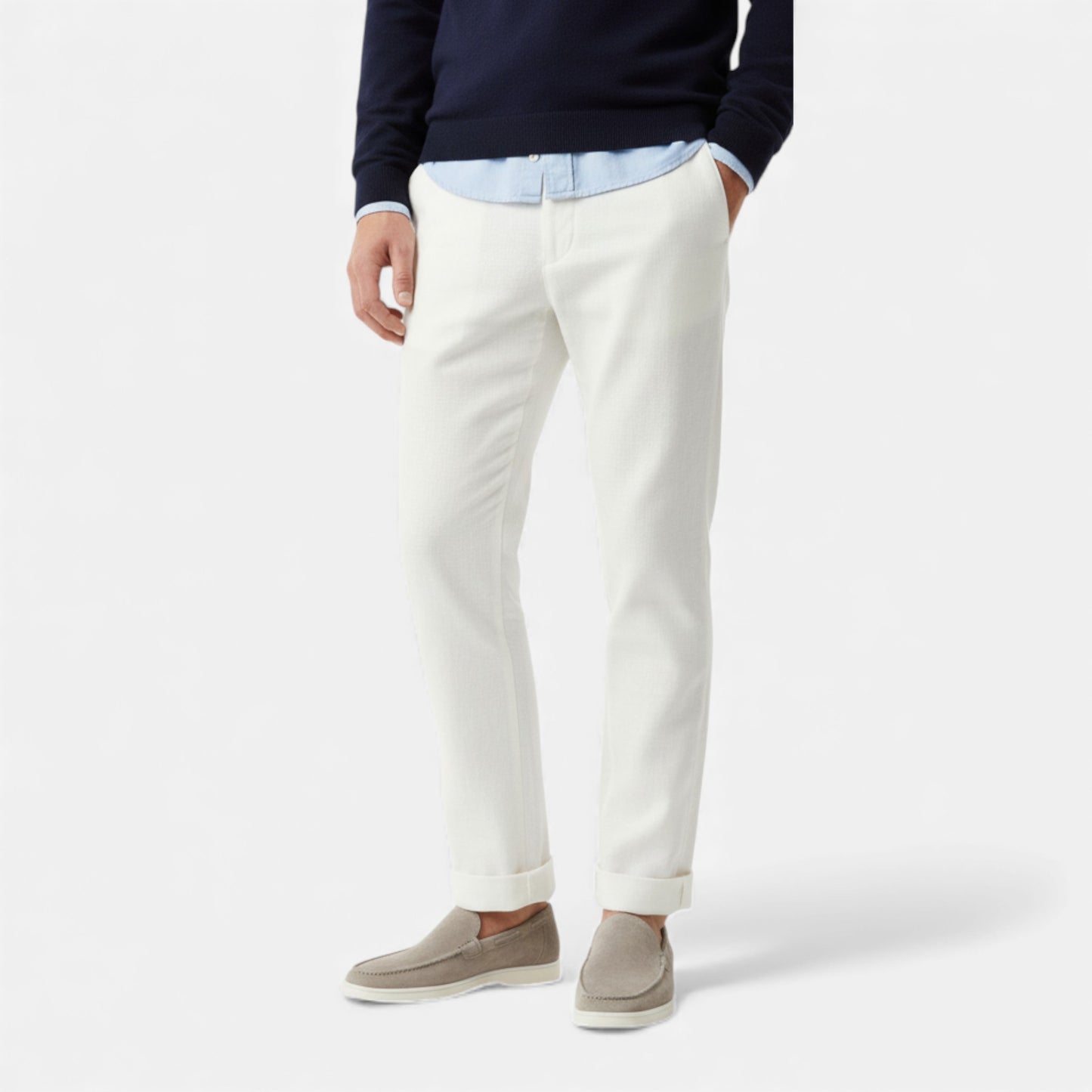 Eston House | Men’s Heritage Suede Yacht Loafers