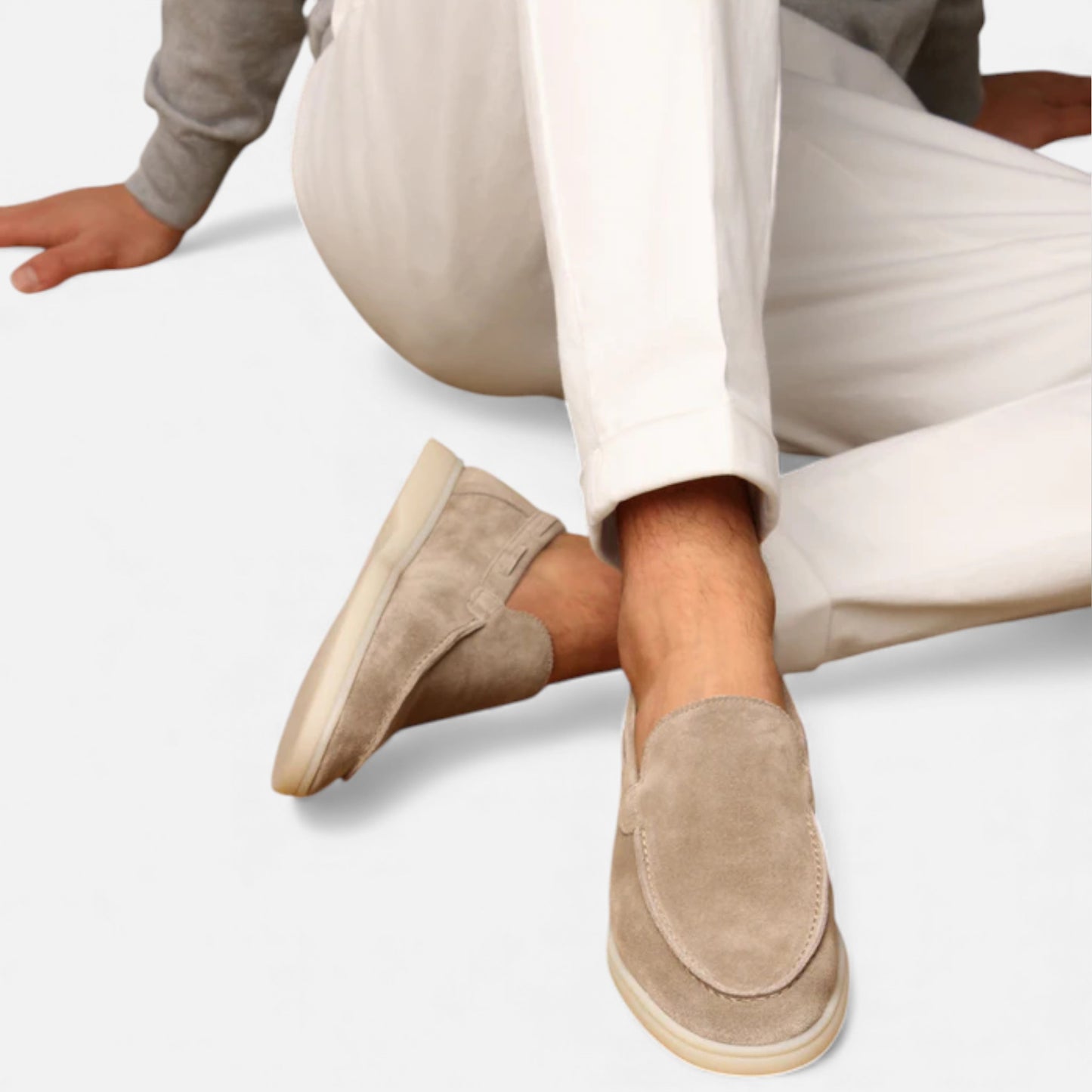 Eston House | Men’s Heritage Suede Yacht Loafers
