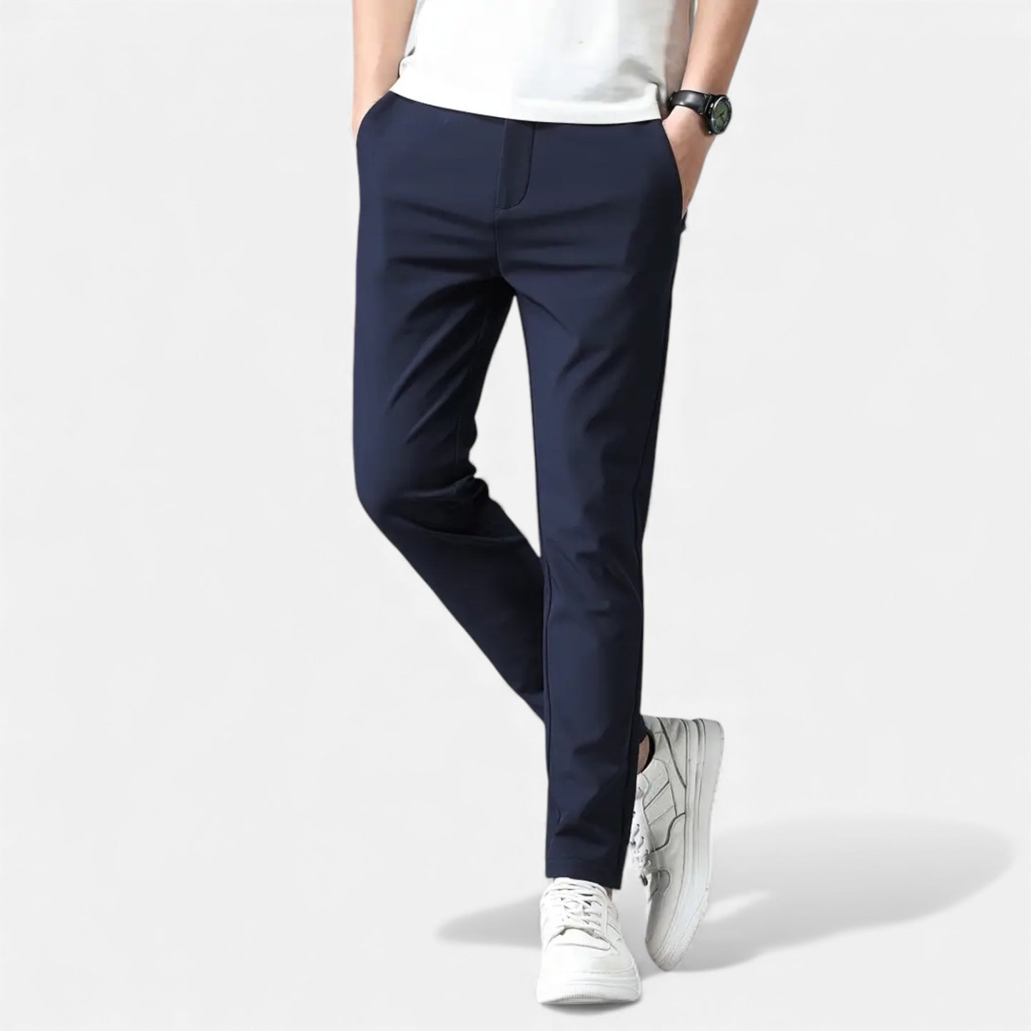 Eston House | Men’s Slim-Fit Stretch Trousers