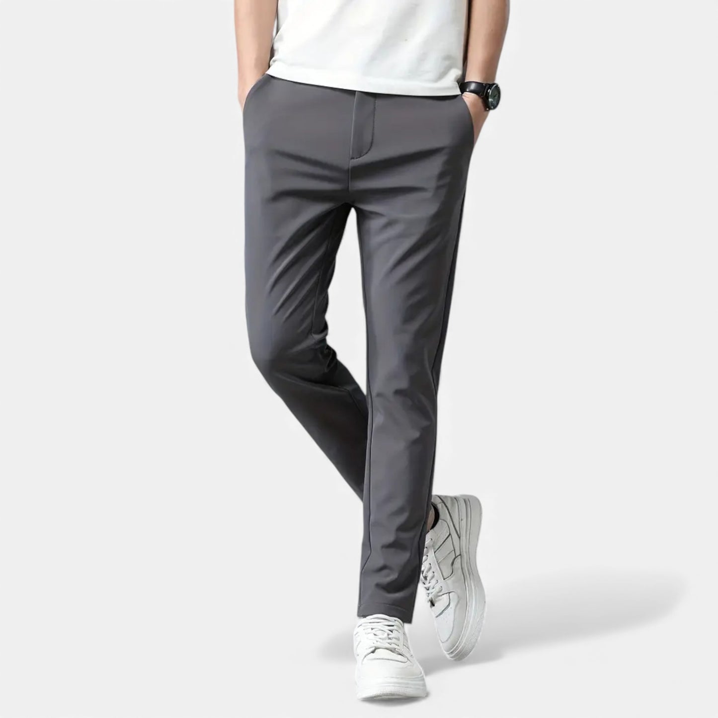 Eston House | Men’s Slim-Fit Stretch Trousers