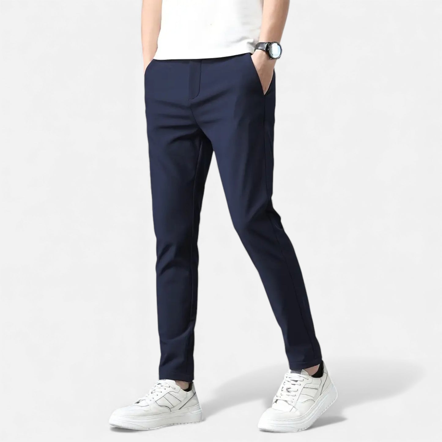 Eston House | Men’s Slim-Fit Stretch Trousers