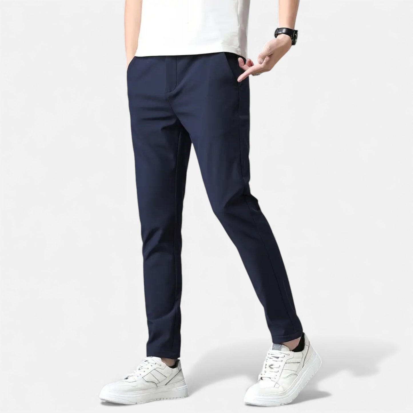 Eston House | Men’s Slim-Fit Stretch Trousers