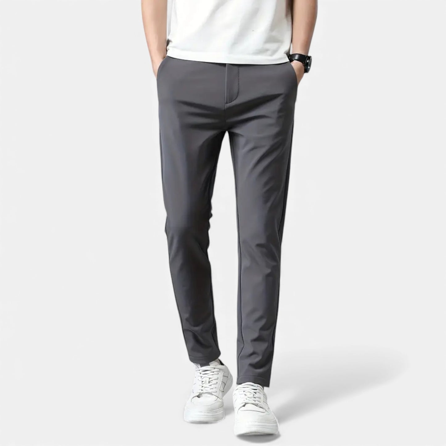 Eston House | Men’s Slim-Fit Stretch Trousers