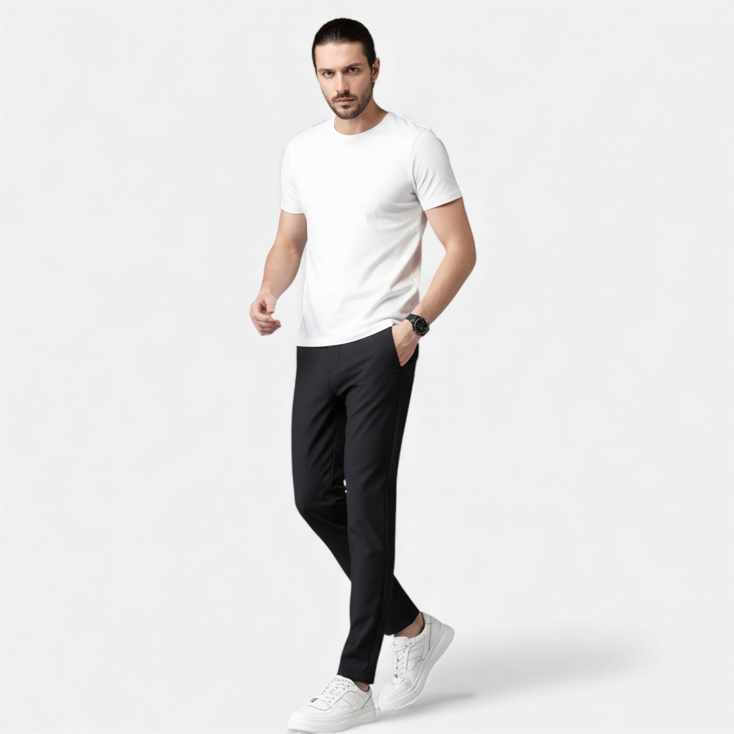 Eston House | Men’s Slim-Fit Stretch Trousers