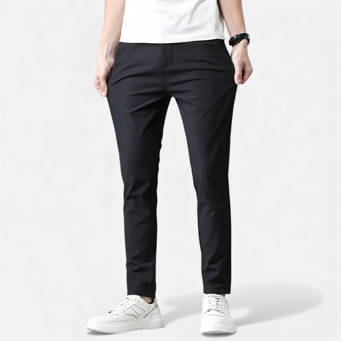 Eston House | Men’s Slim-Fit Stretch Trousers