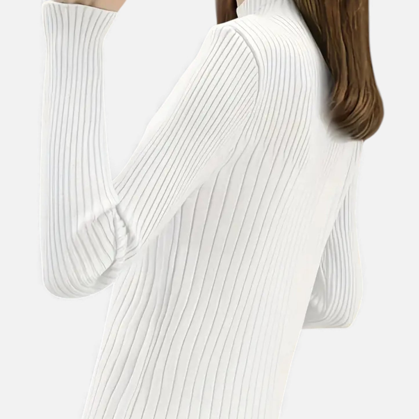 Eston House | Women’s Heritage Mock‑Neck Knit Sweater