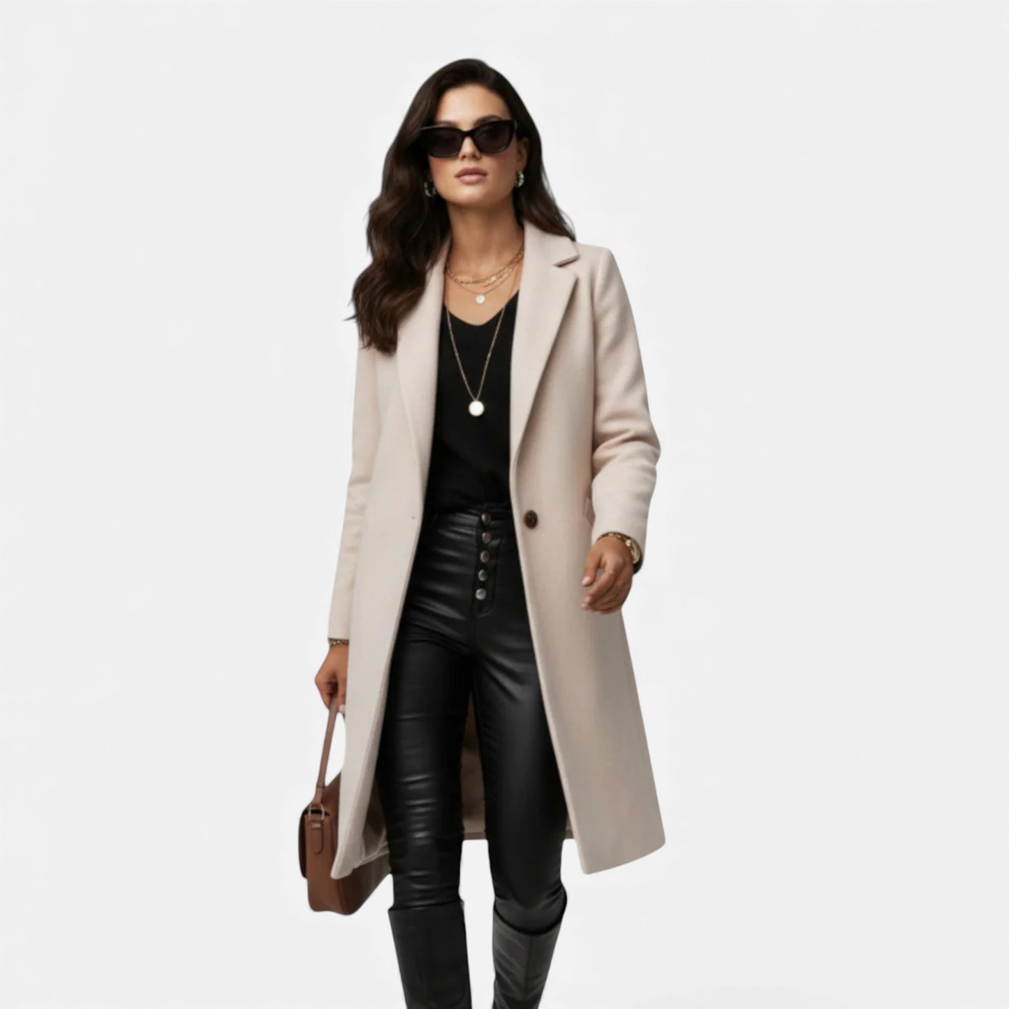 Eston House | Women’s Heritage Wool‑Feel Overcoat