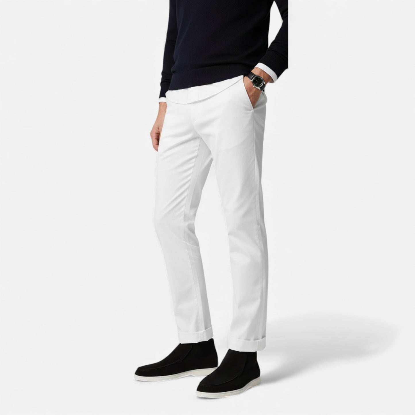 Eston House | Men’s Heritage Black Suede City Loafer