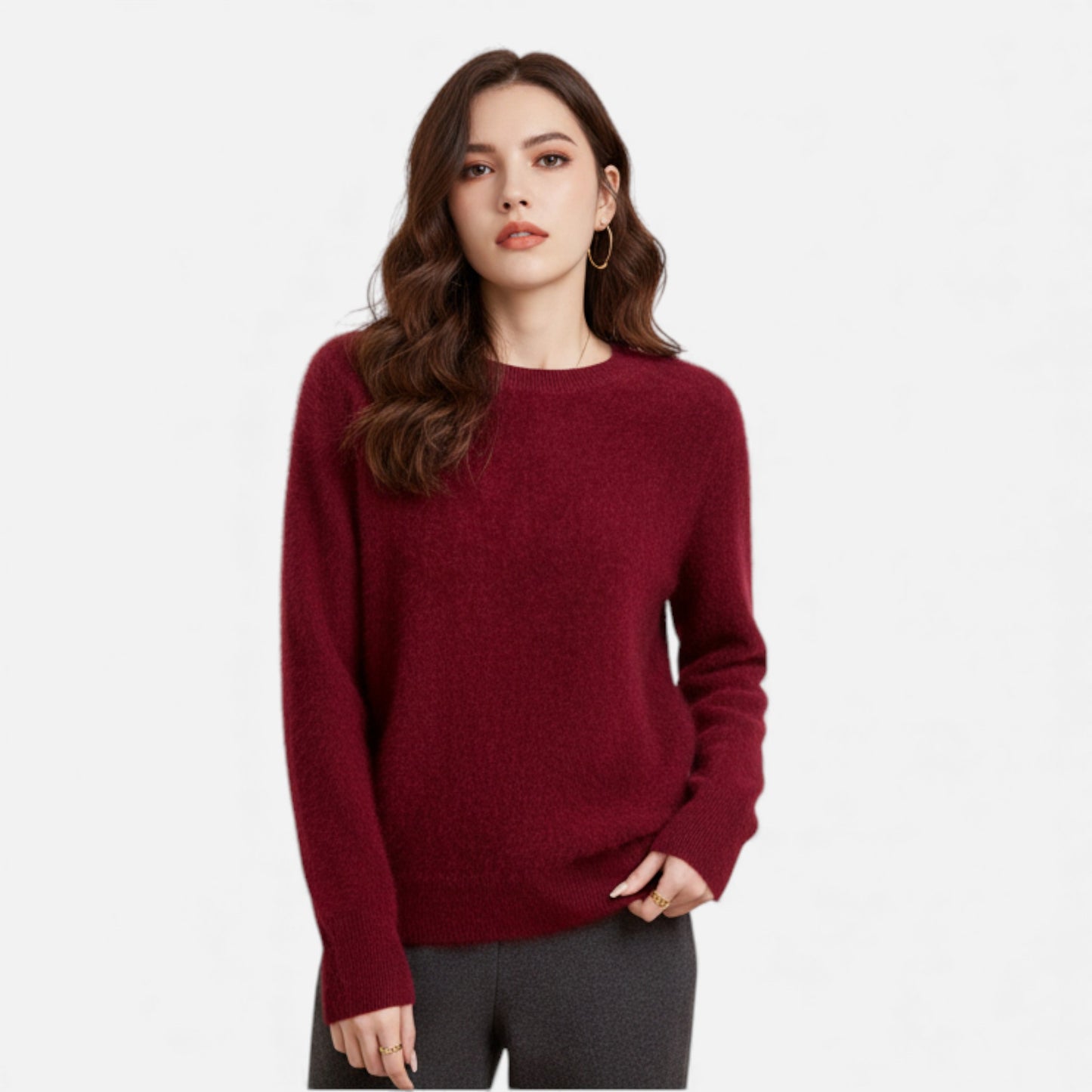 Eston House | Women’s Cashmere‑Touch Autumn Sweater