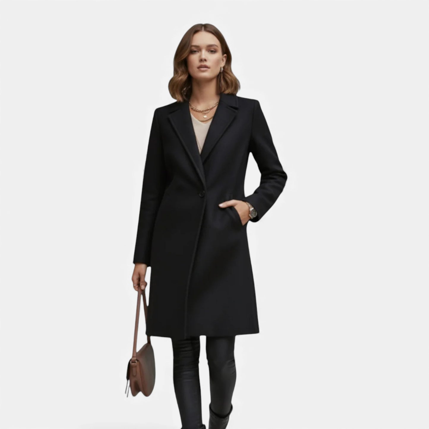 Eston House | Women’s Heritage Wool‑Feel Overcoat