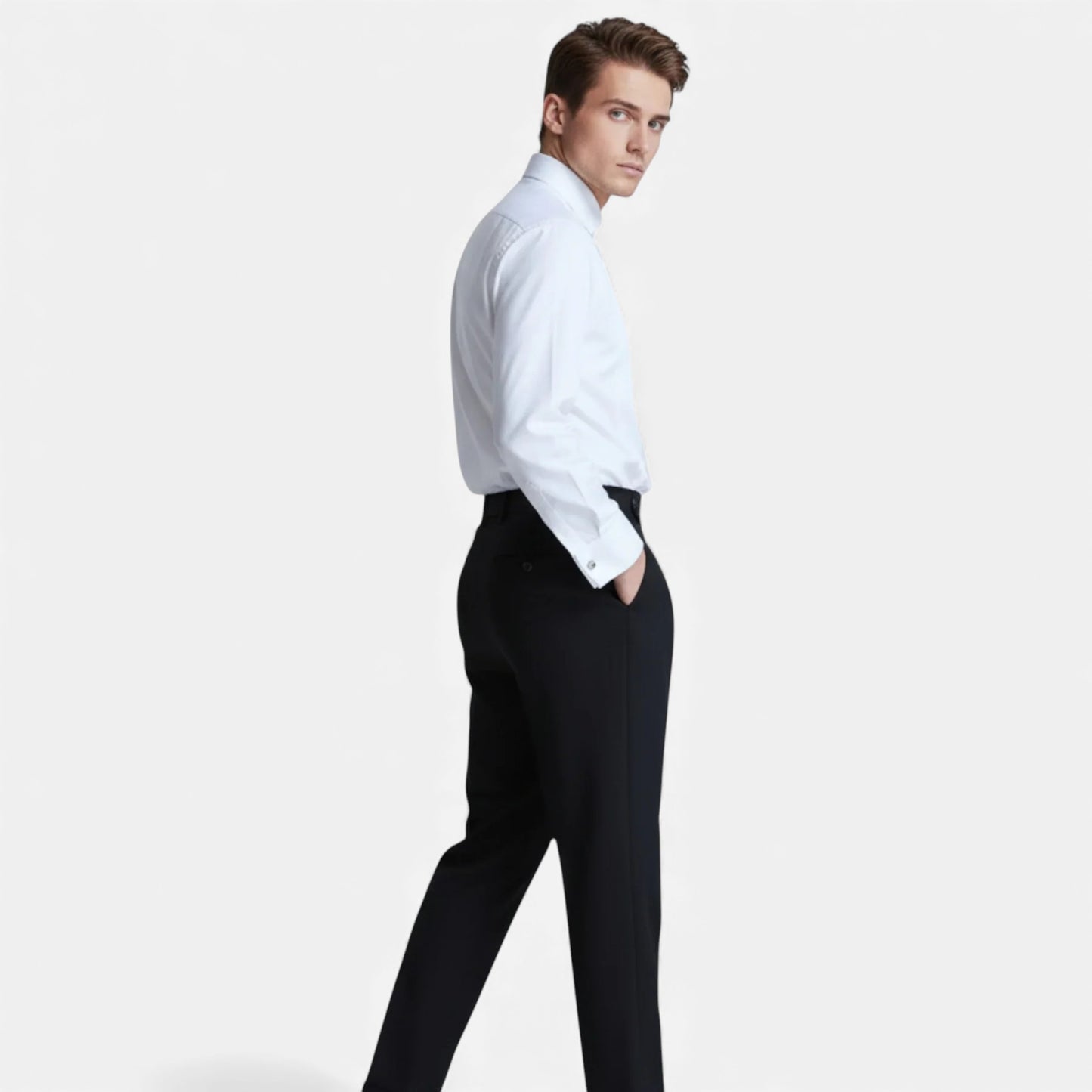 Eston House | Men’s Heritage High‑Waist Formal Trousers