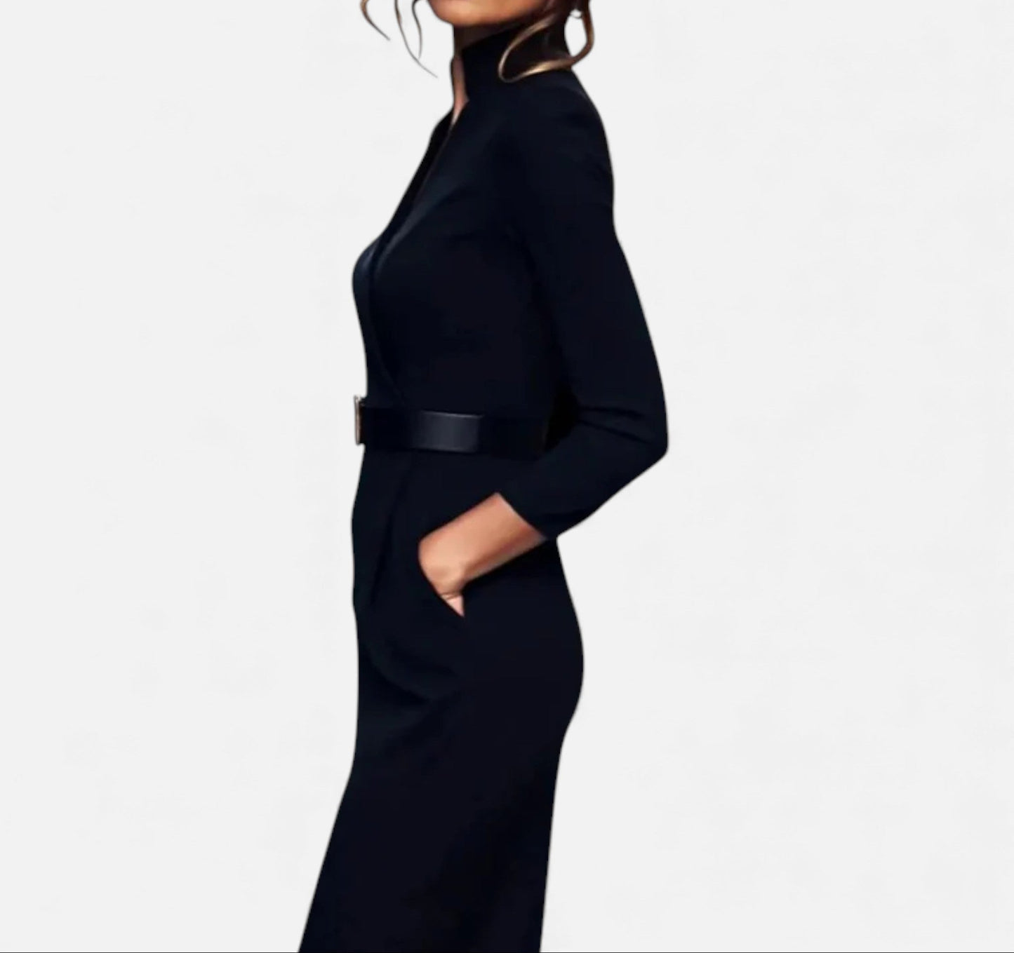 Eston House | Women’s Heritage Belted Sheath Midi Dress